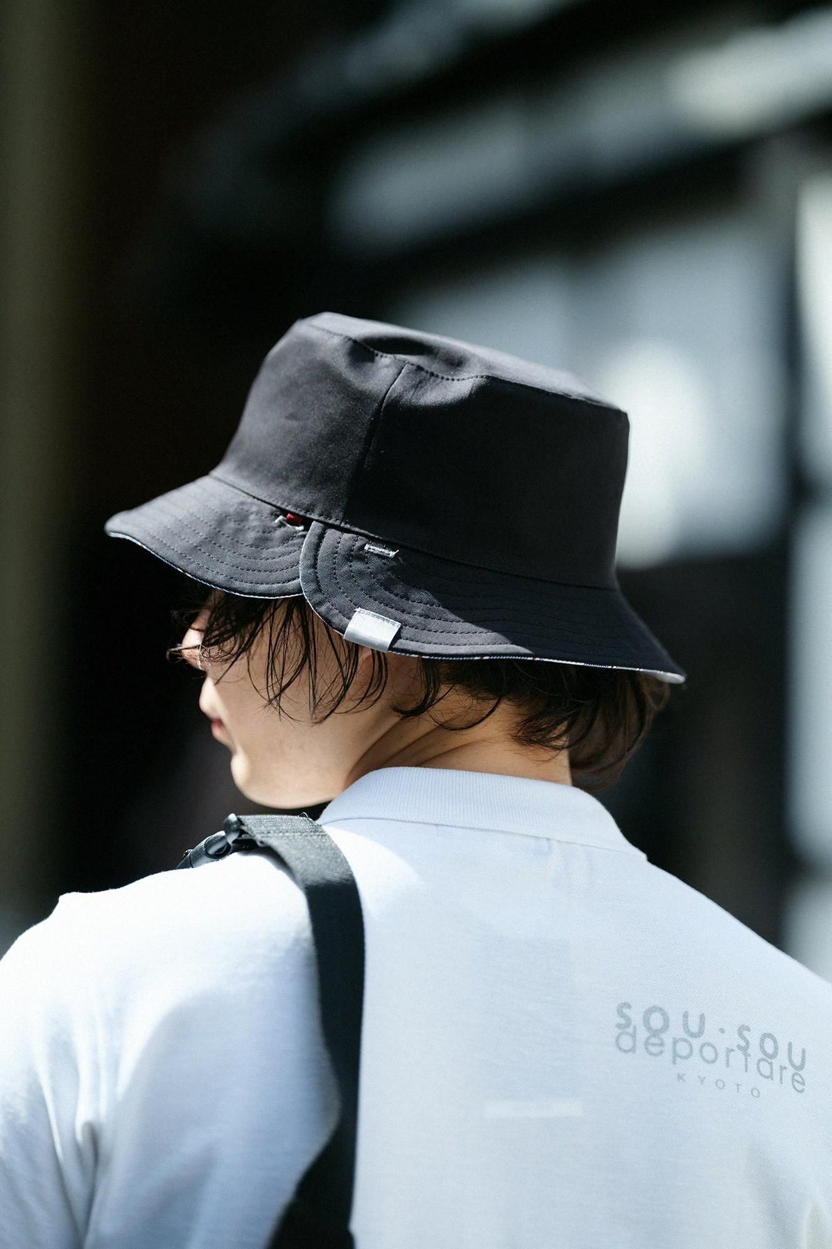 【3월 10일경 발송 예정】 새틴 스트라이프 리버시블 BIKE HAT／스이교쿠 청청