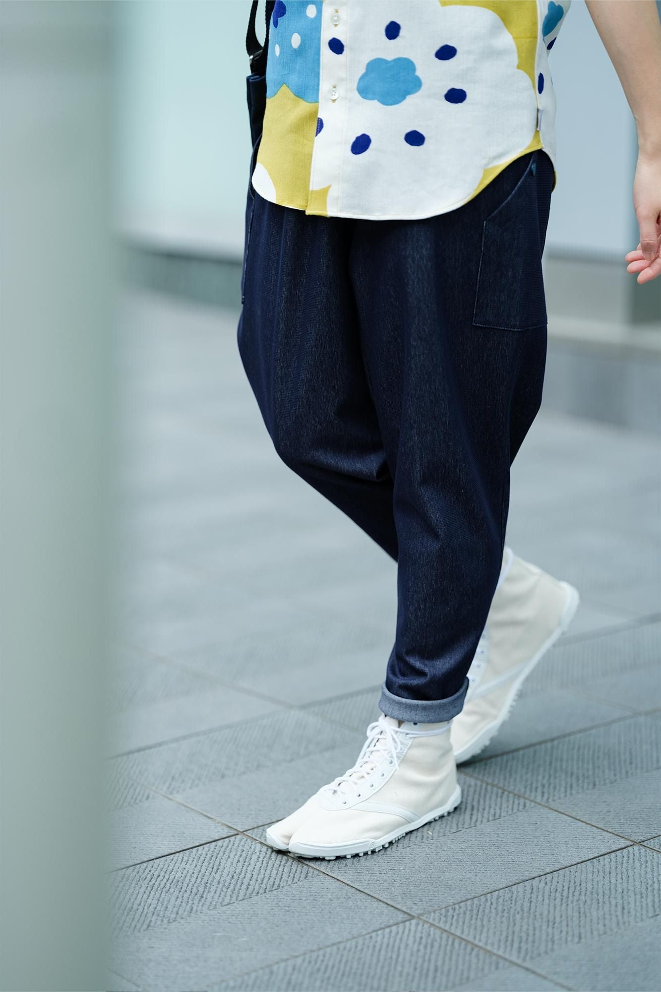 [Nur im Internet verfügbar] Corcoran x Vertical (R) Knit BIKE Jodhpur/Heather Navy