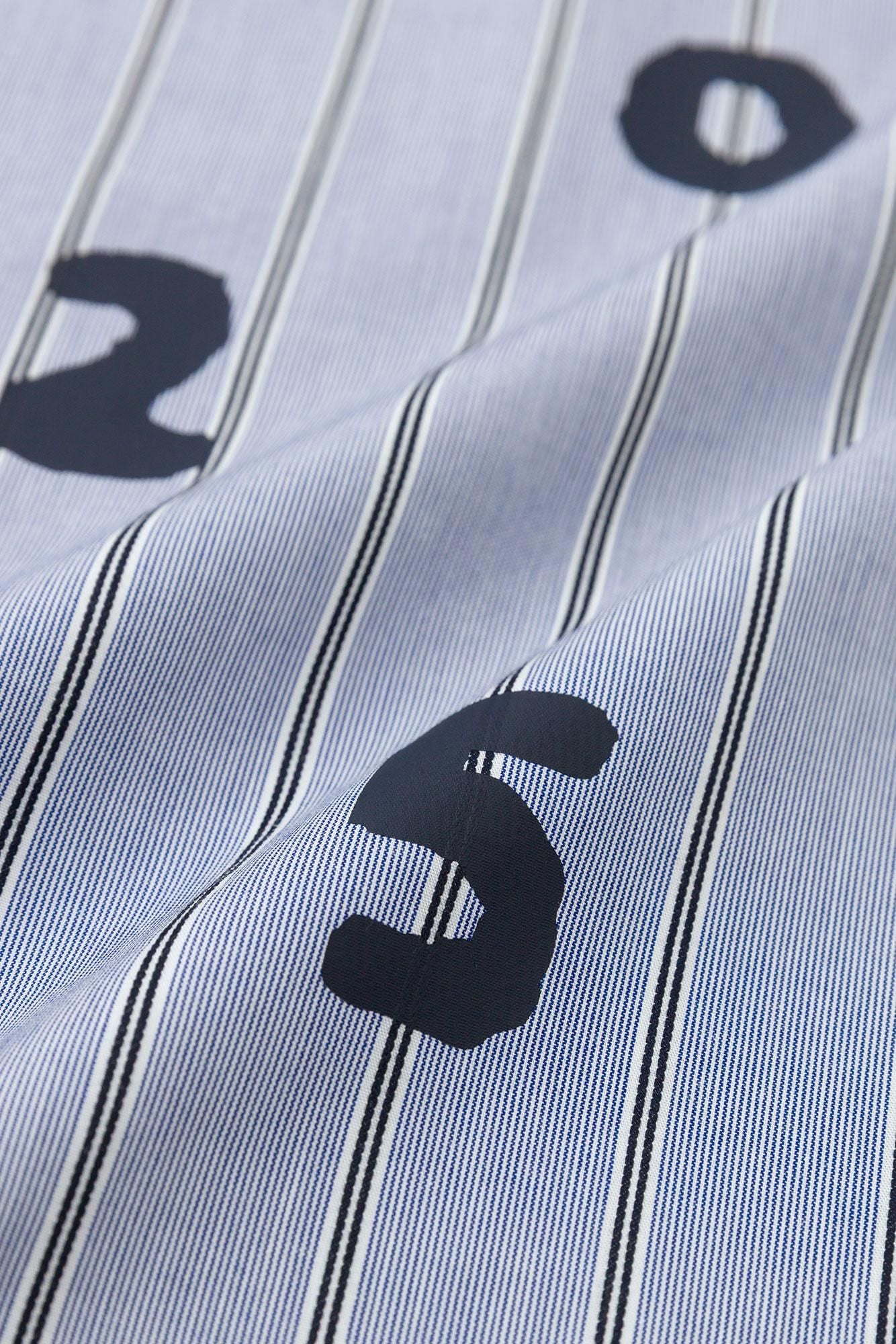 Satin Striped BIKE One-piece Dress / SO-SU-U Greyish Blue