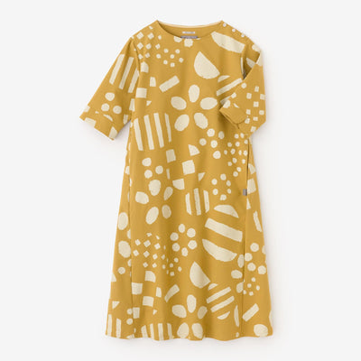 Cotton × Coolmax(R) BIKE One-piece Dress / Spring Buds Sunny