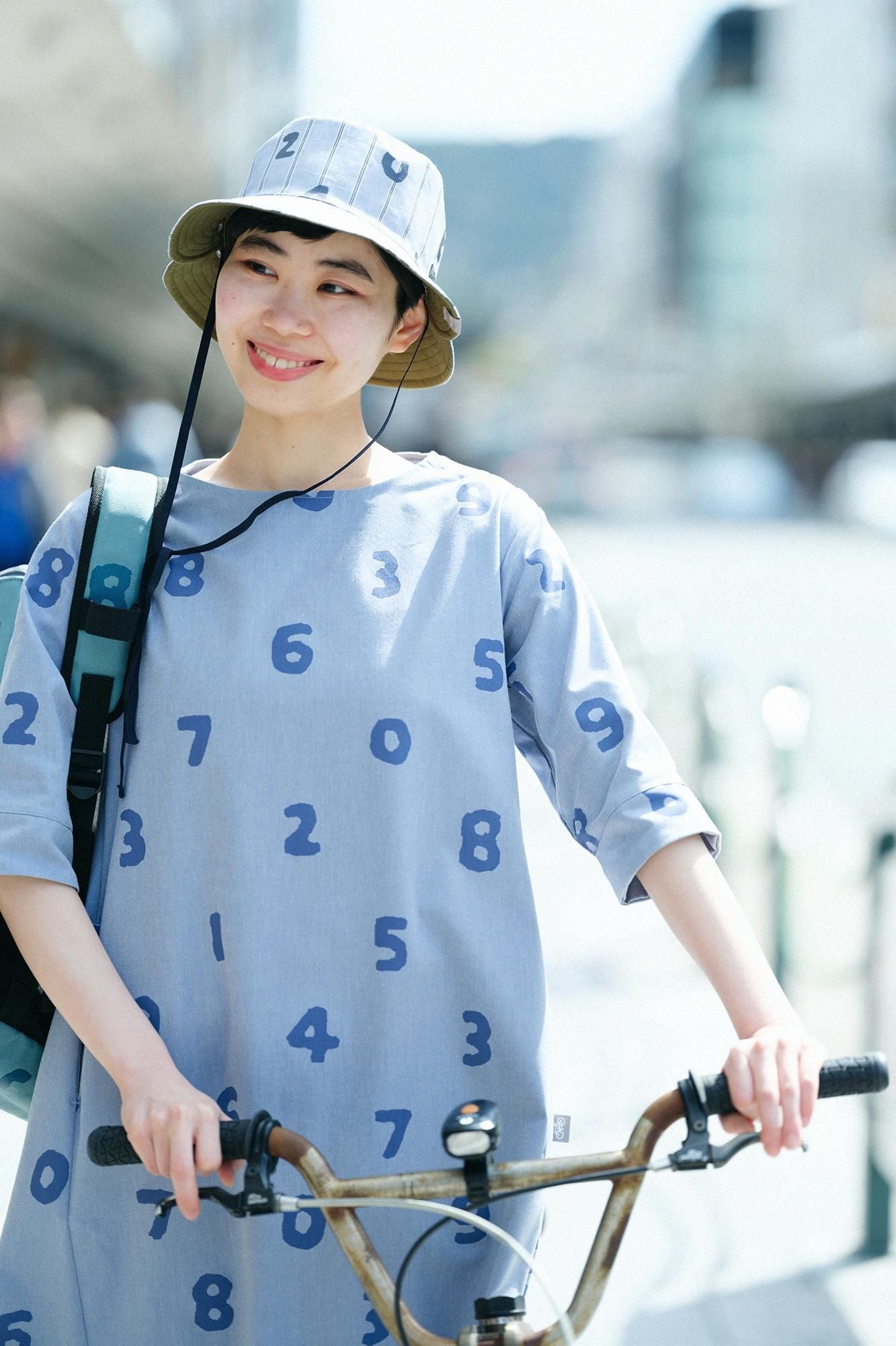 Cotton × Coolmax(R) BIKE One-piece Dress / SO-SU-U