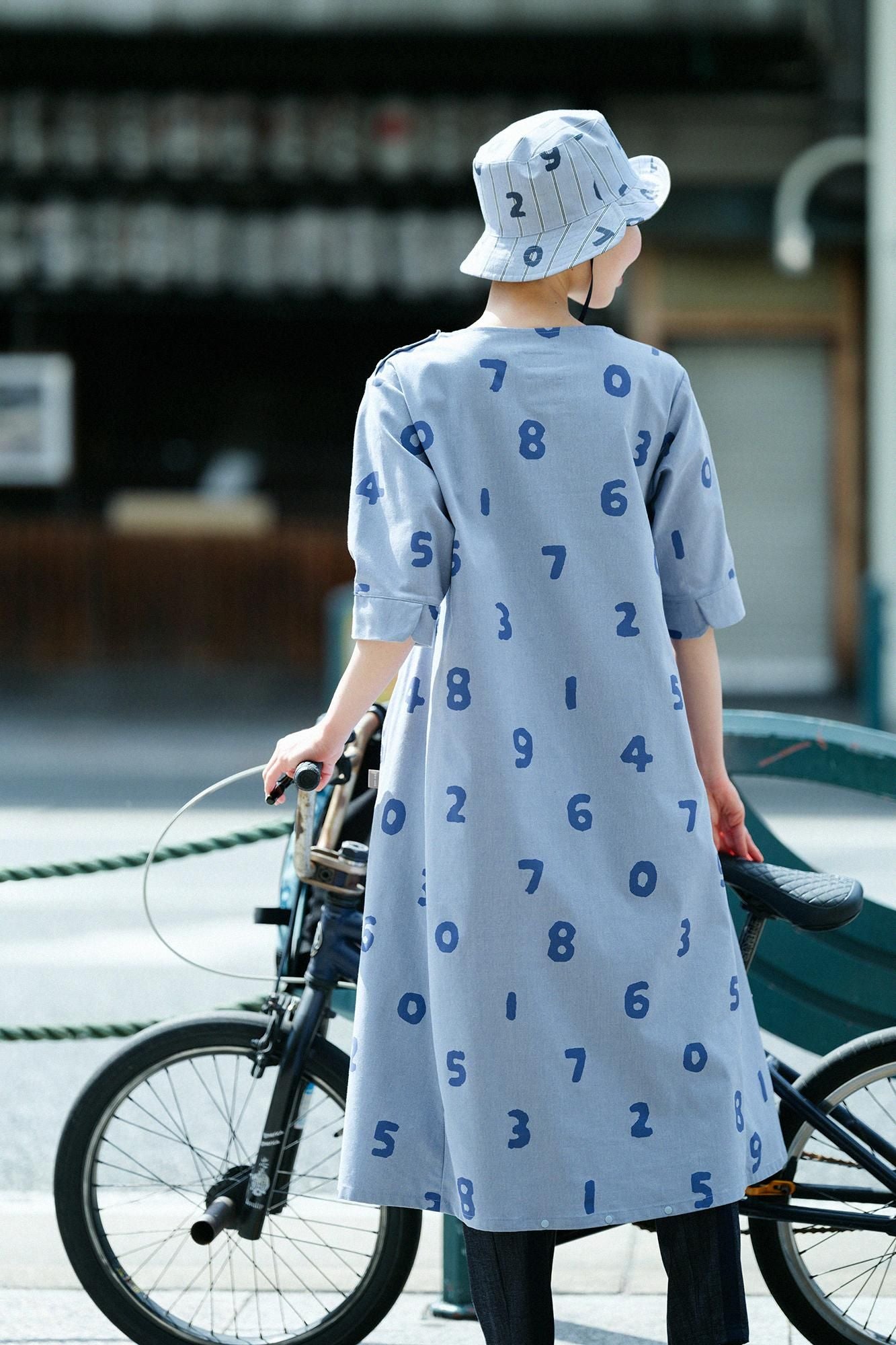 Cotton × Coolmax(R) BIKE One-piece Dress / SO-SU-U