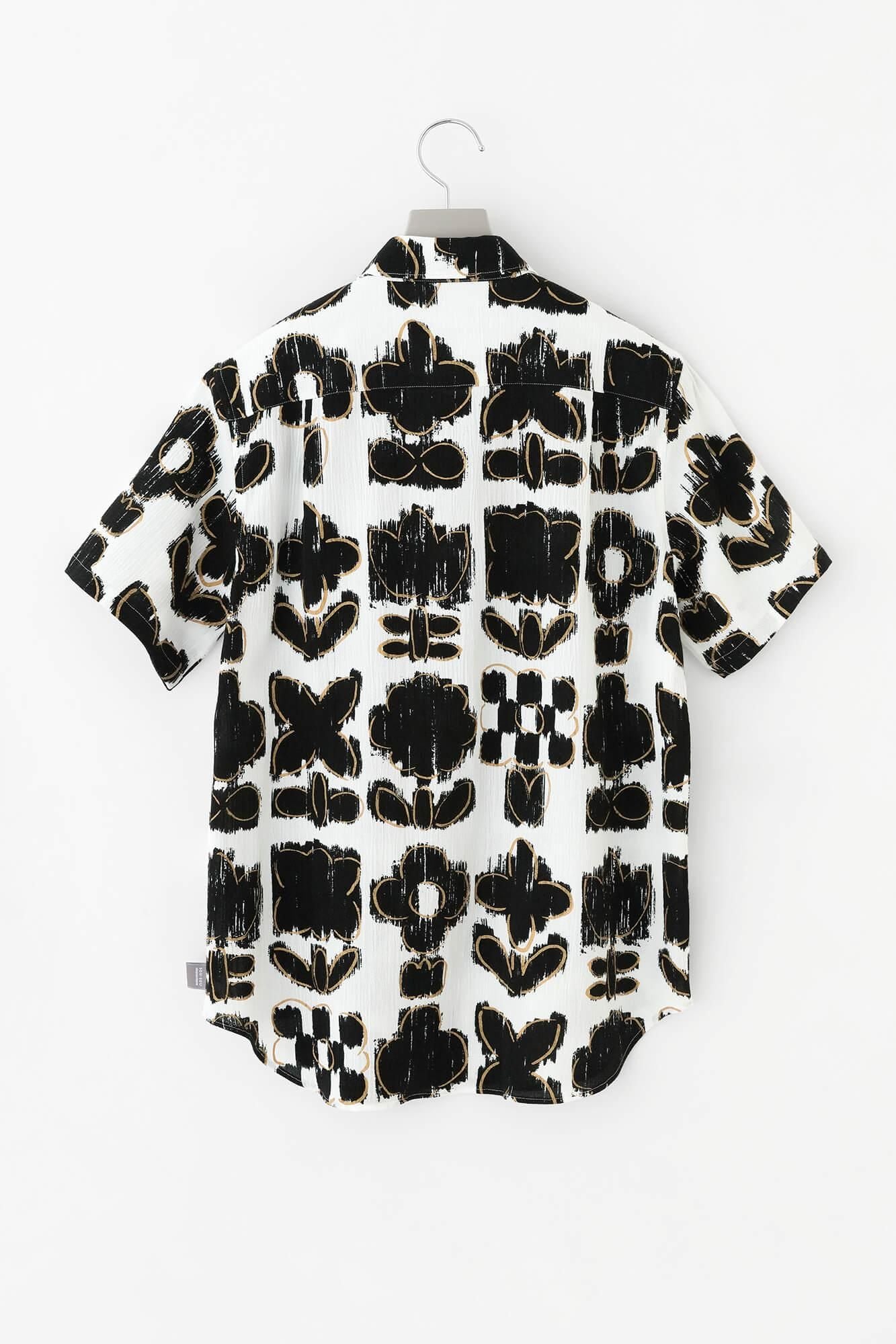 【期間限定10%OFF】高島縮棉 20/20短袖襯衫／花霧（※預計於4月29日～5月2日左右發貨）