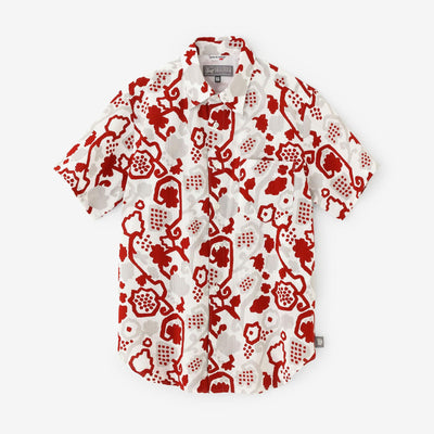 [En ligne uniquement] Takashima Chiku 20/20 chemise à manches courtes / raisin arabesque