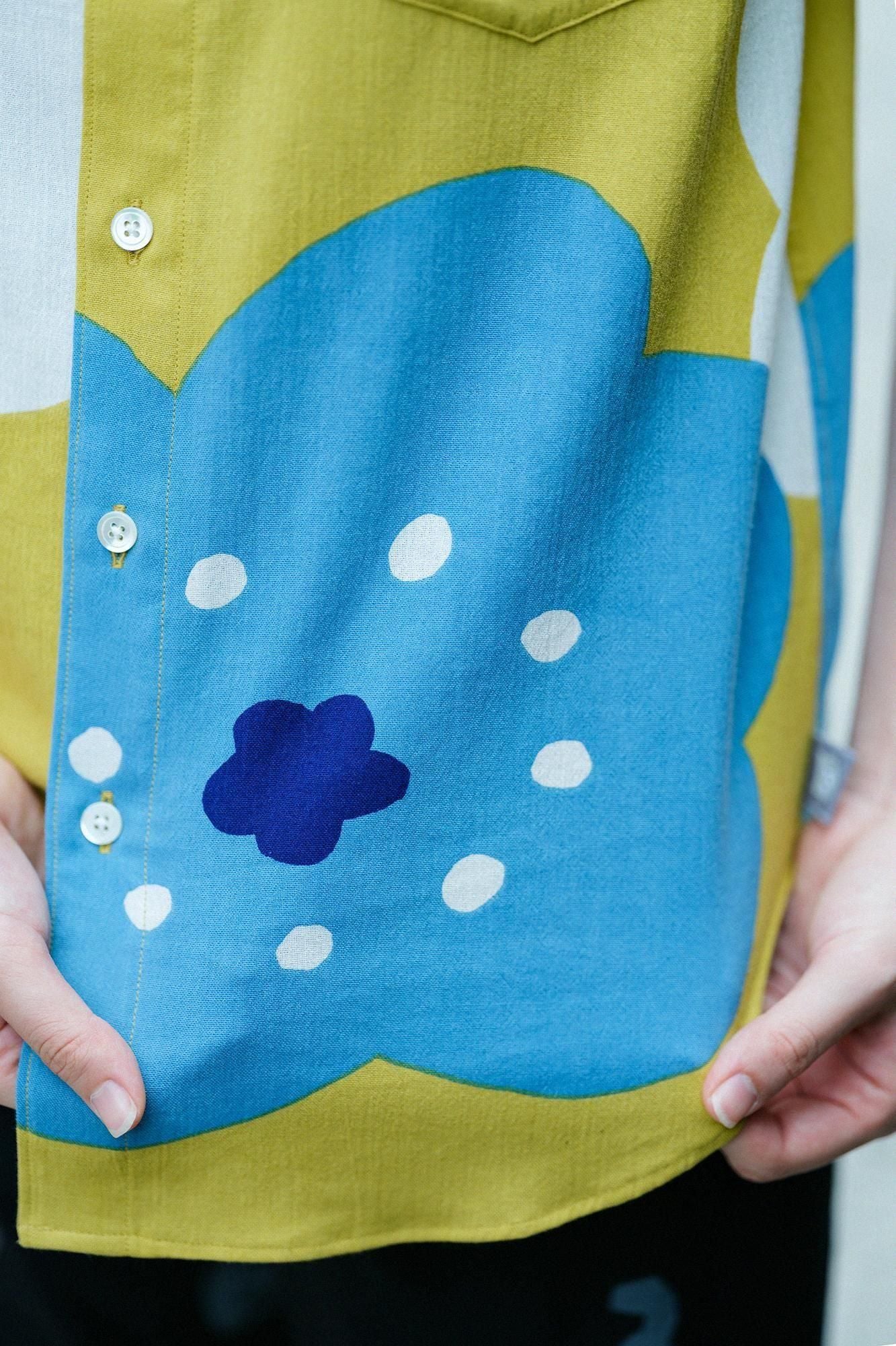 [仅限线上] Takashima Chijimi 20/20 短袖衬衫/微笑金色