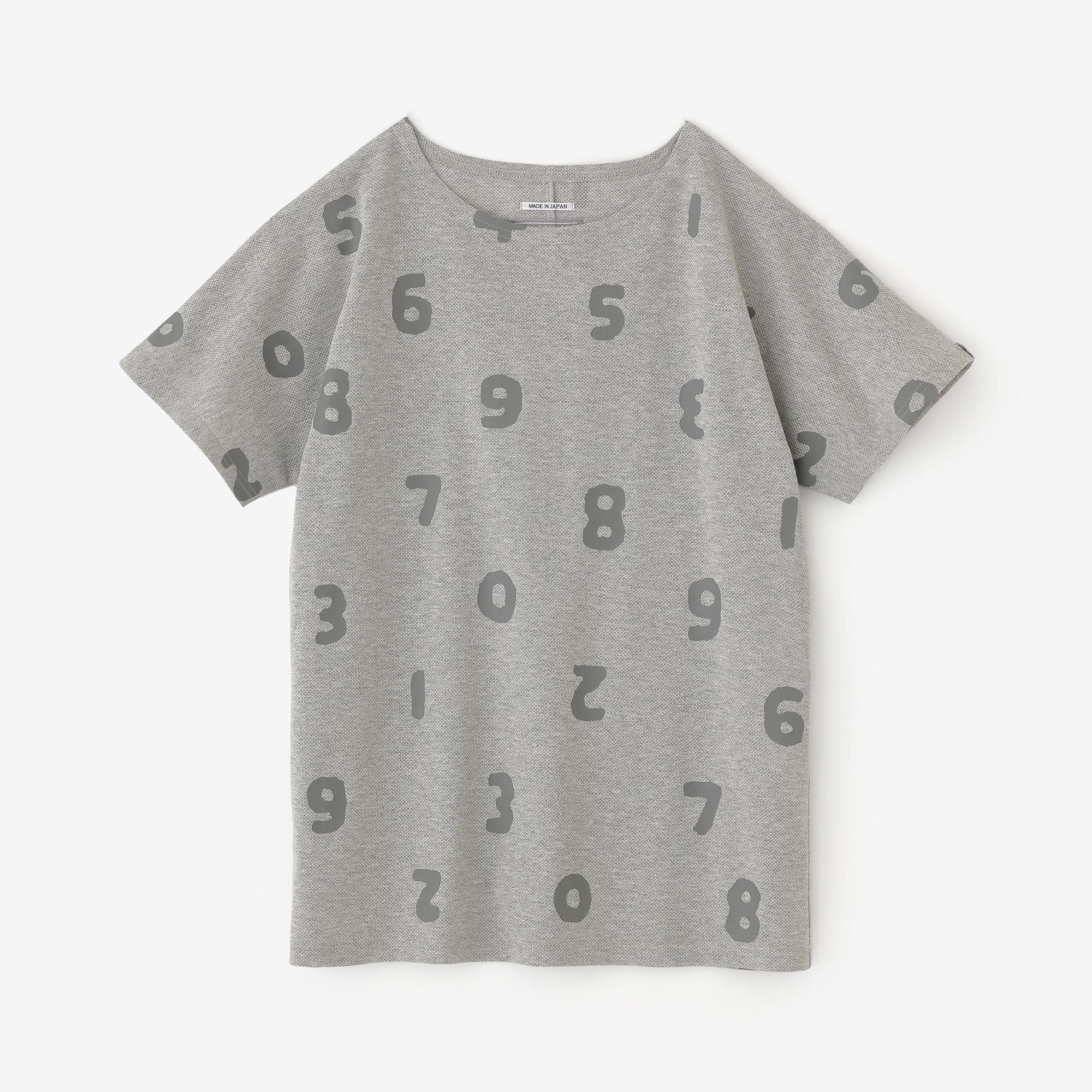 カノコニット 型ぬきTシャツ／SO-SU-U上下（しょうか） アッシュ