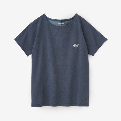 [En ligne uniquement] T-shirt en forme de tricot Kanocon / Heather Navy x Heather Blue