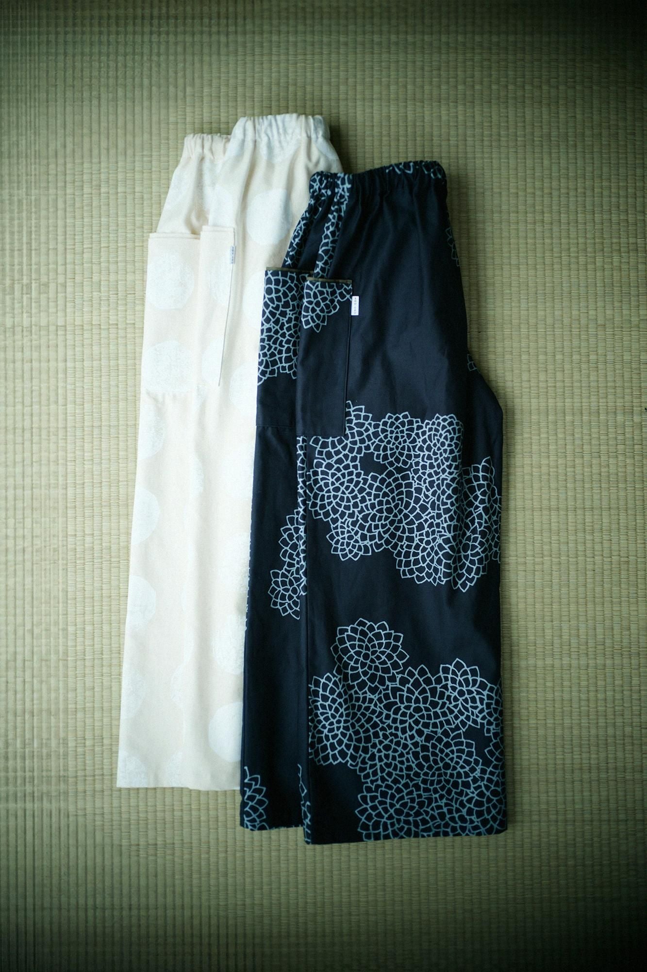 새틴 직조 호우비 몸뻬/ 이모반 키지로