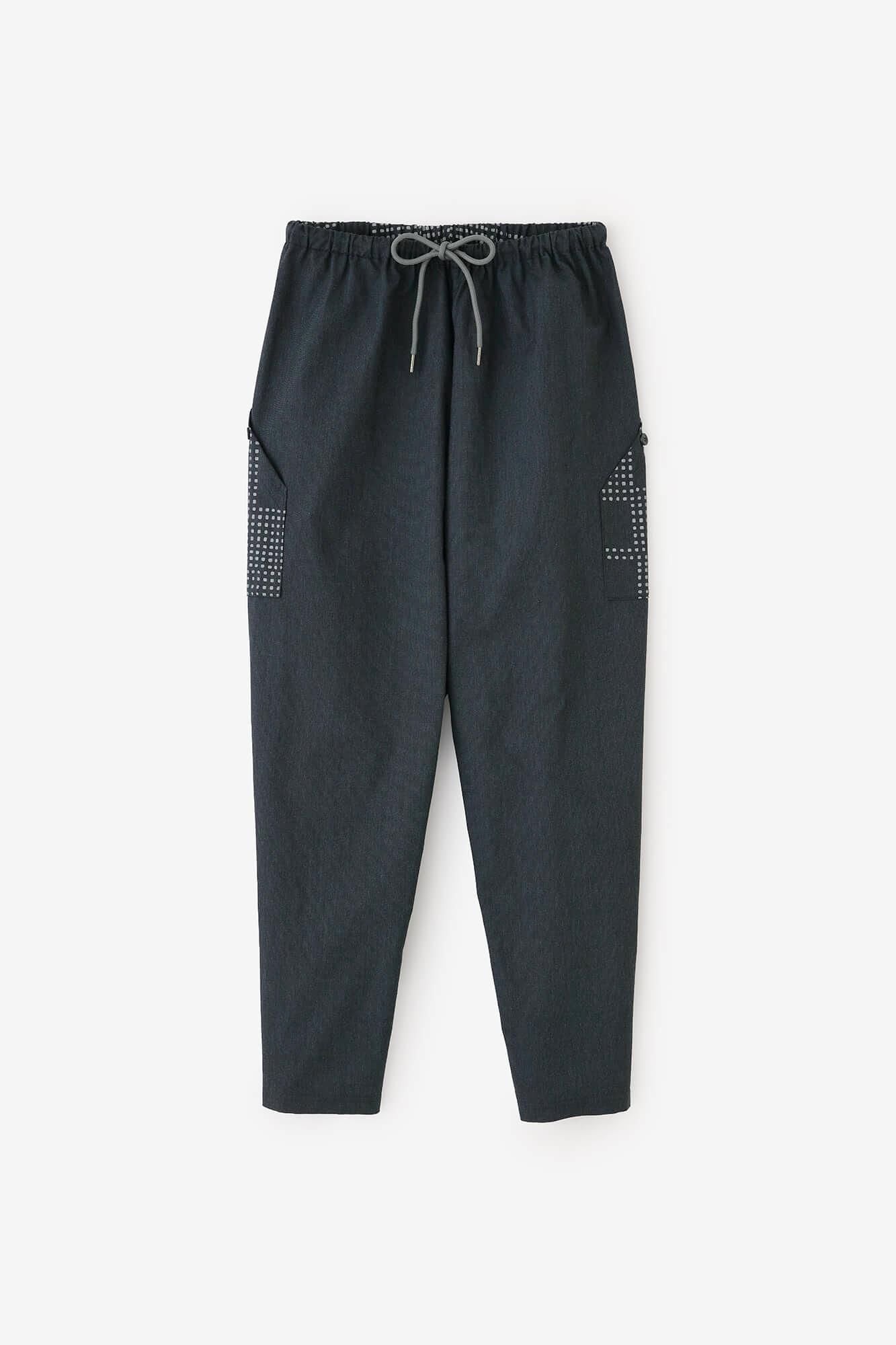 【期間限定10%OFF】棉×Coolmax(R) BIKE 修腿馬術褲／深藍×影（※預計於4月29日～5月2日左右發貨）