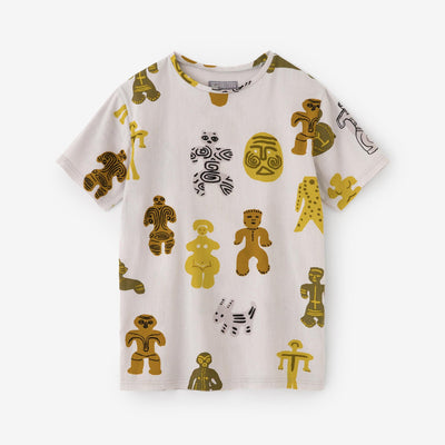 Chizimi Cotton 40/40 Short Sleeve T-shirt / Clay Figure