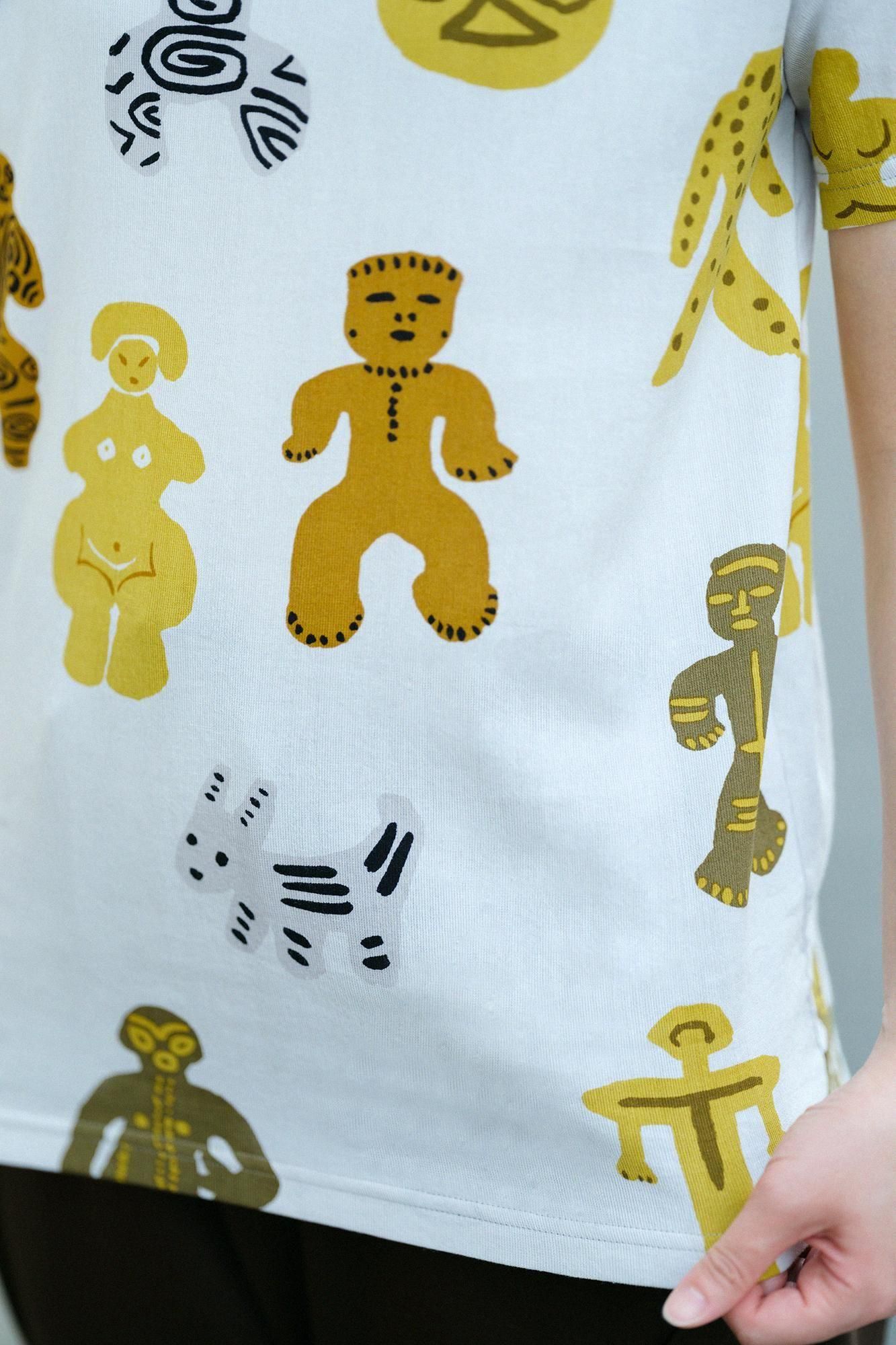 Chizimi Cotton 40/40 Short Sleeve T-shirt / Clay Figure