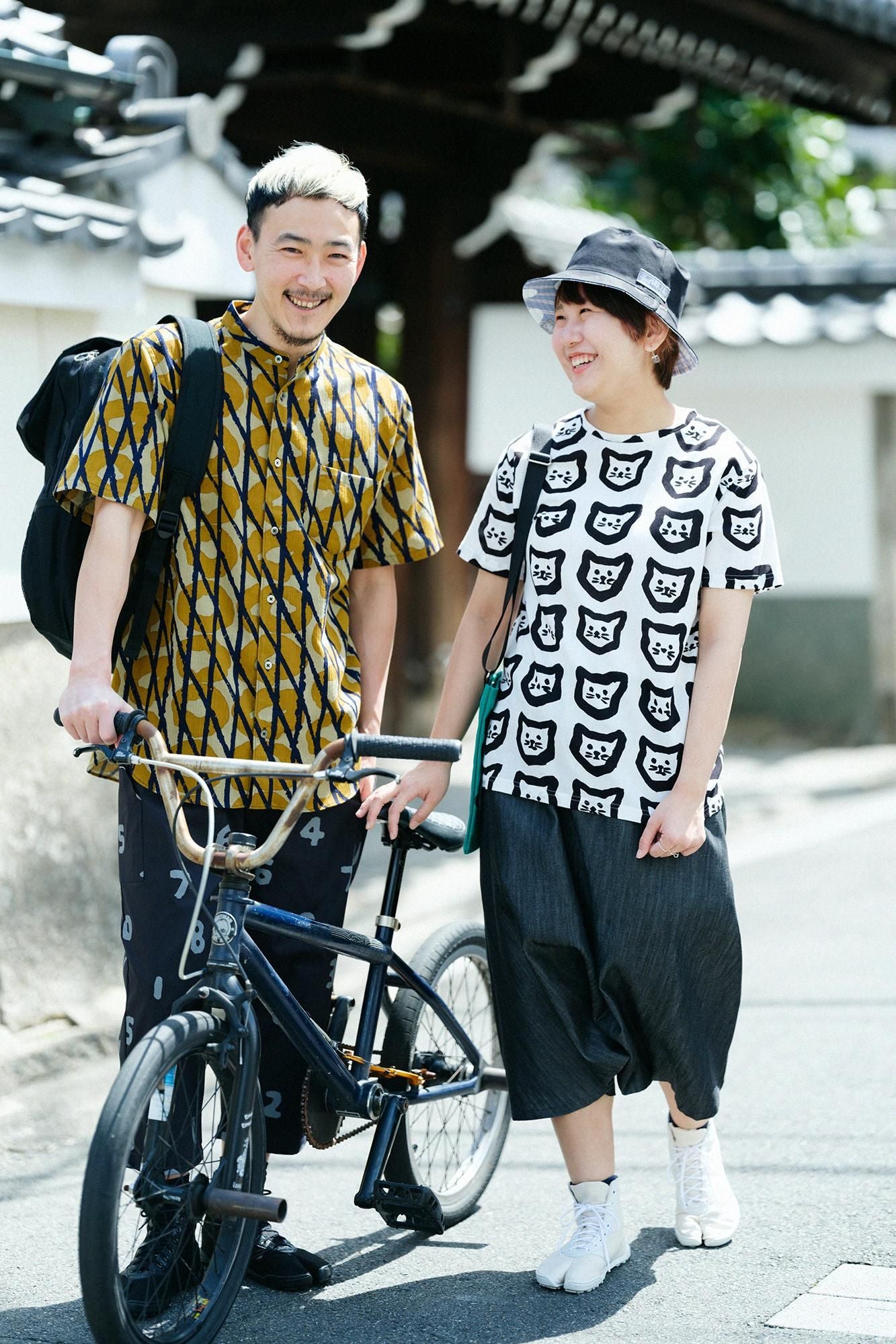 타카시마치지미 40/40 반팔T셔츠／코네코마바라