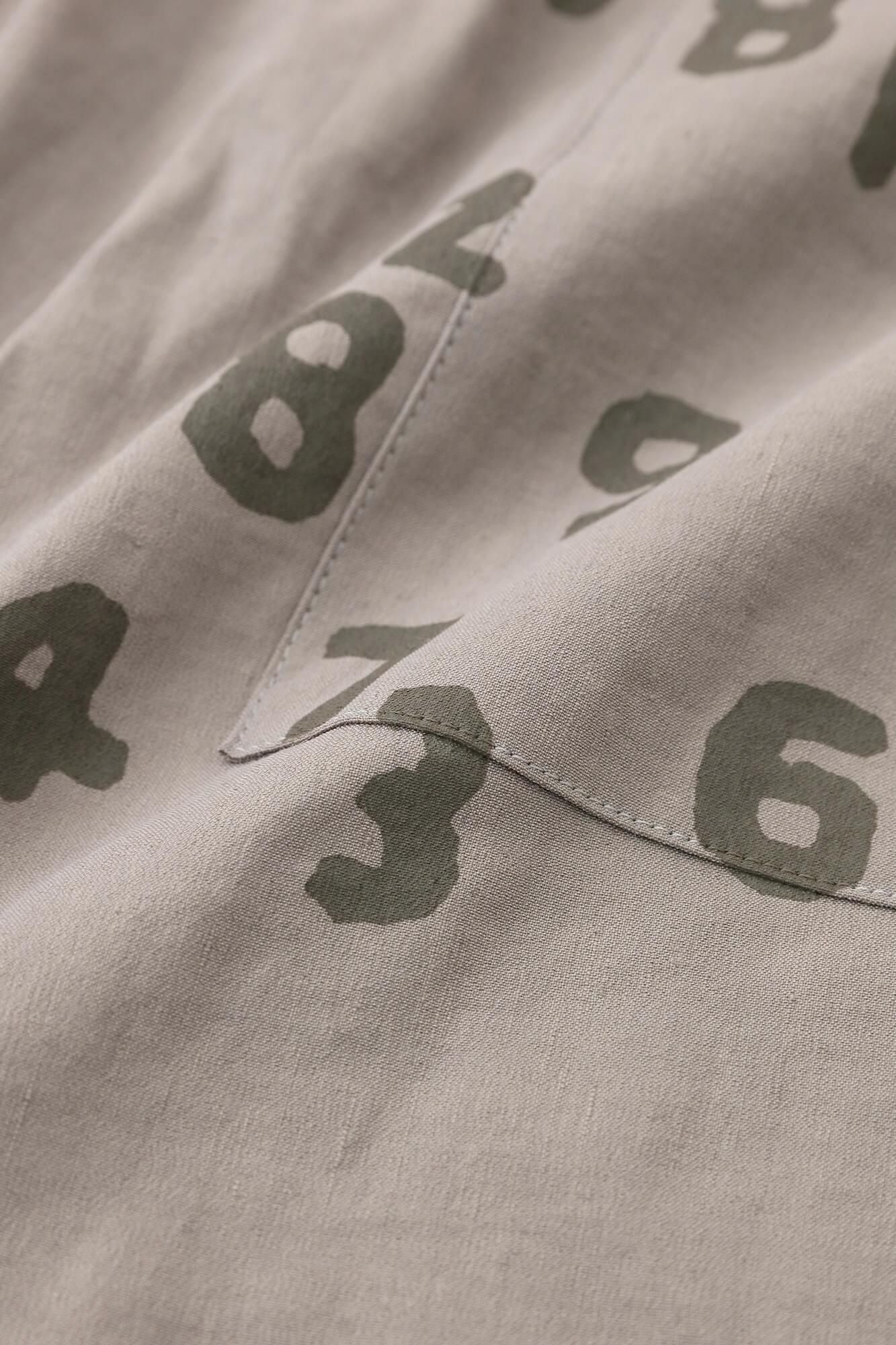 [仅在线]拉伸亚麻丝程裤易于锥形裤/浅棕色鼠标