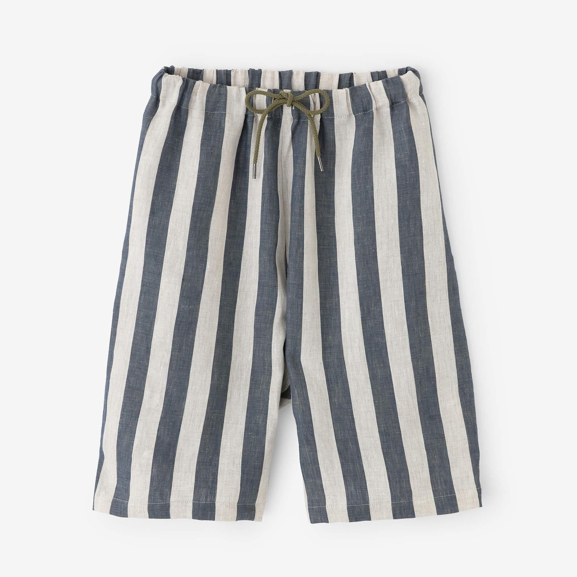 Linette à rayures Easy Shorts / Flanx Couleur x Marine Marine Navy Blue