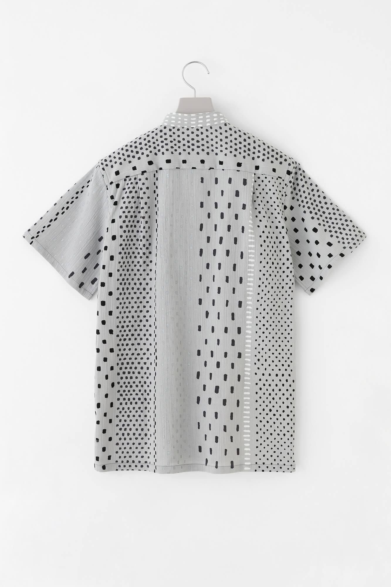 takashima chiku 20/20支架领子短袖衬衫SP/ararijima