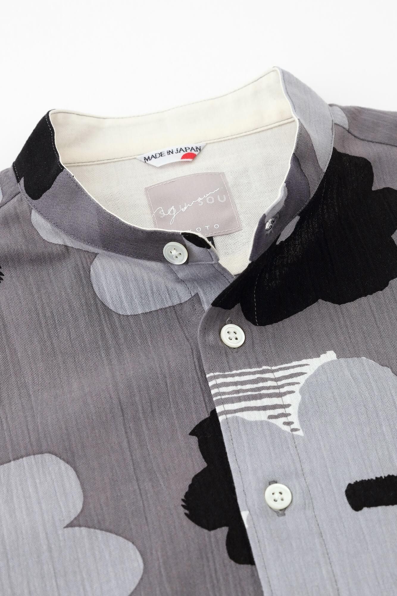 takashima chiku 20/20支架领子短袖衬衫SP/Oshihana