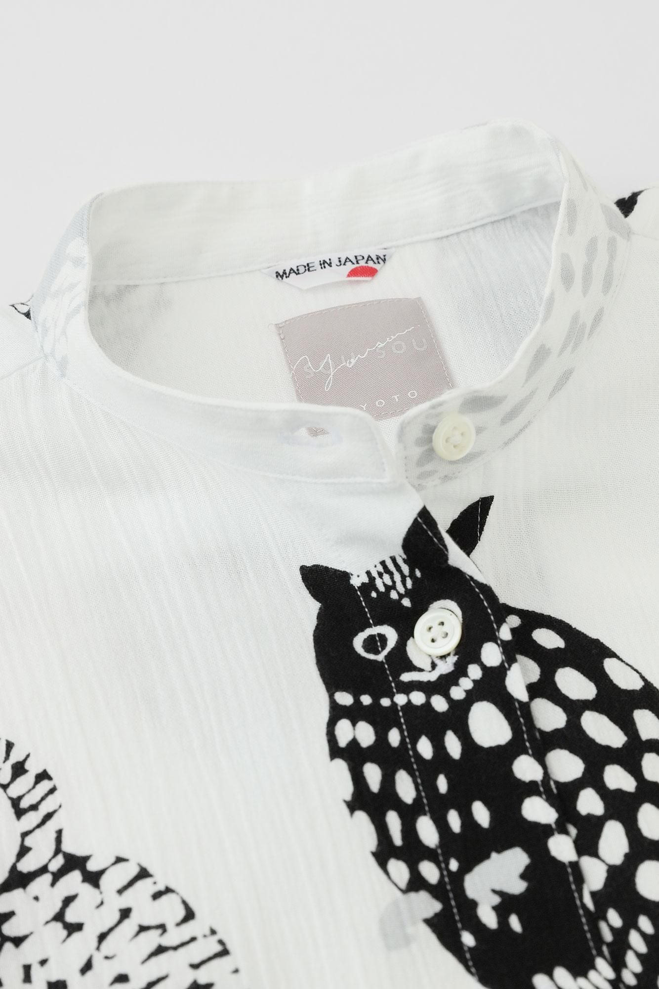 Takashima chiku 20/20宏伟的衬衫礼服6/4袖/猫头鹰