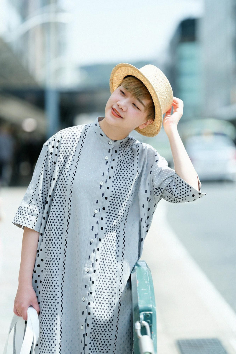 타카시마치지미 20/20 그란 셔츠 원피스 6/4슬리브