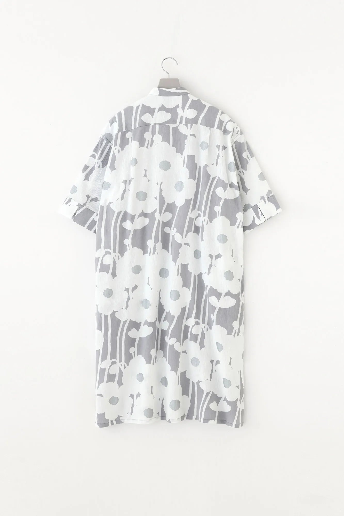 Chizimi Cotton 20/20 Gran Shirt Dress Elbow Length Sleeve／Basking in the Sun