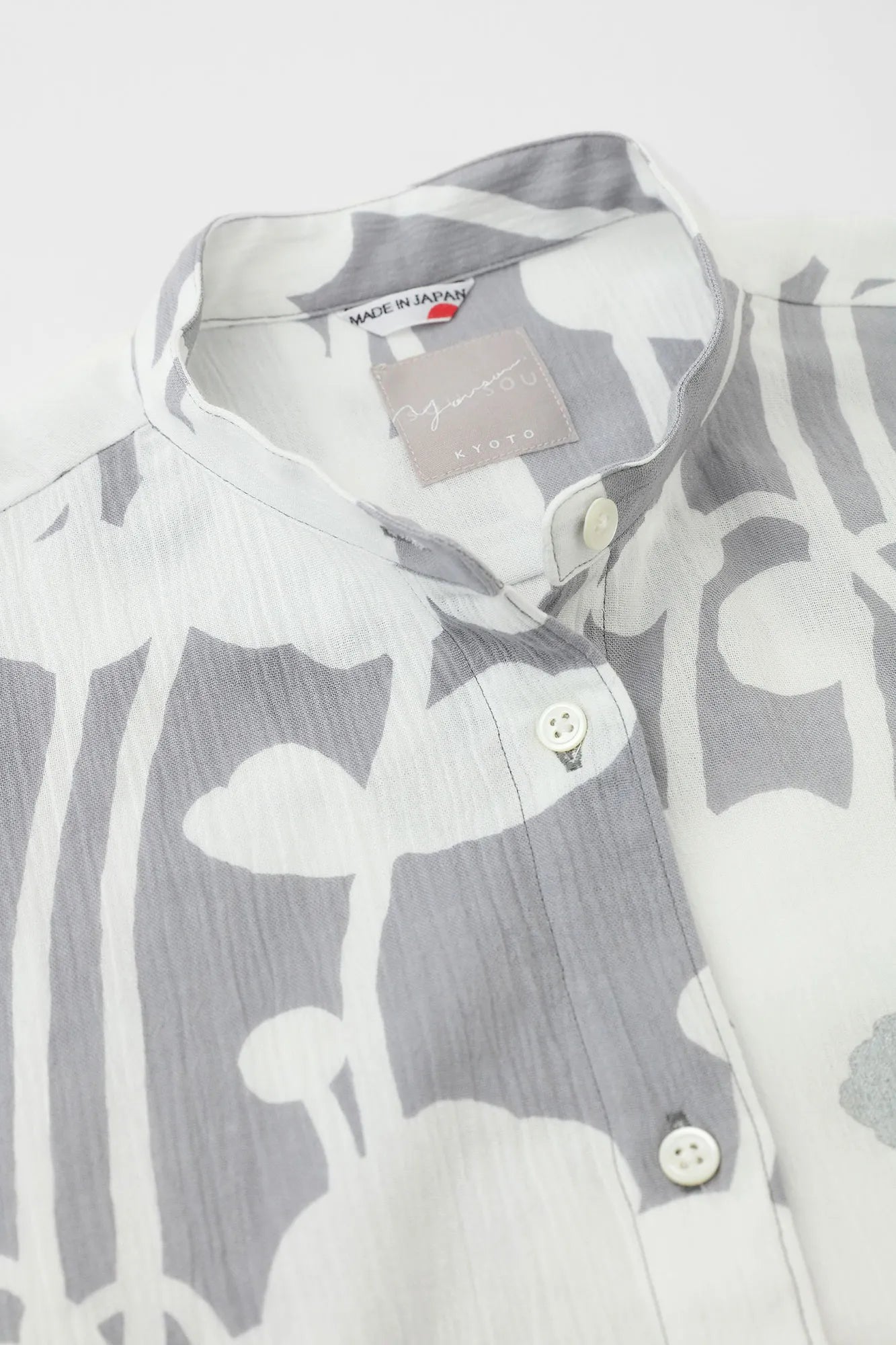 Chizimi Cotton 20/20 Gran Shirt Dress Elbow Length Sleeve／Basking in the Sun