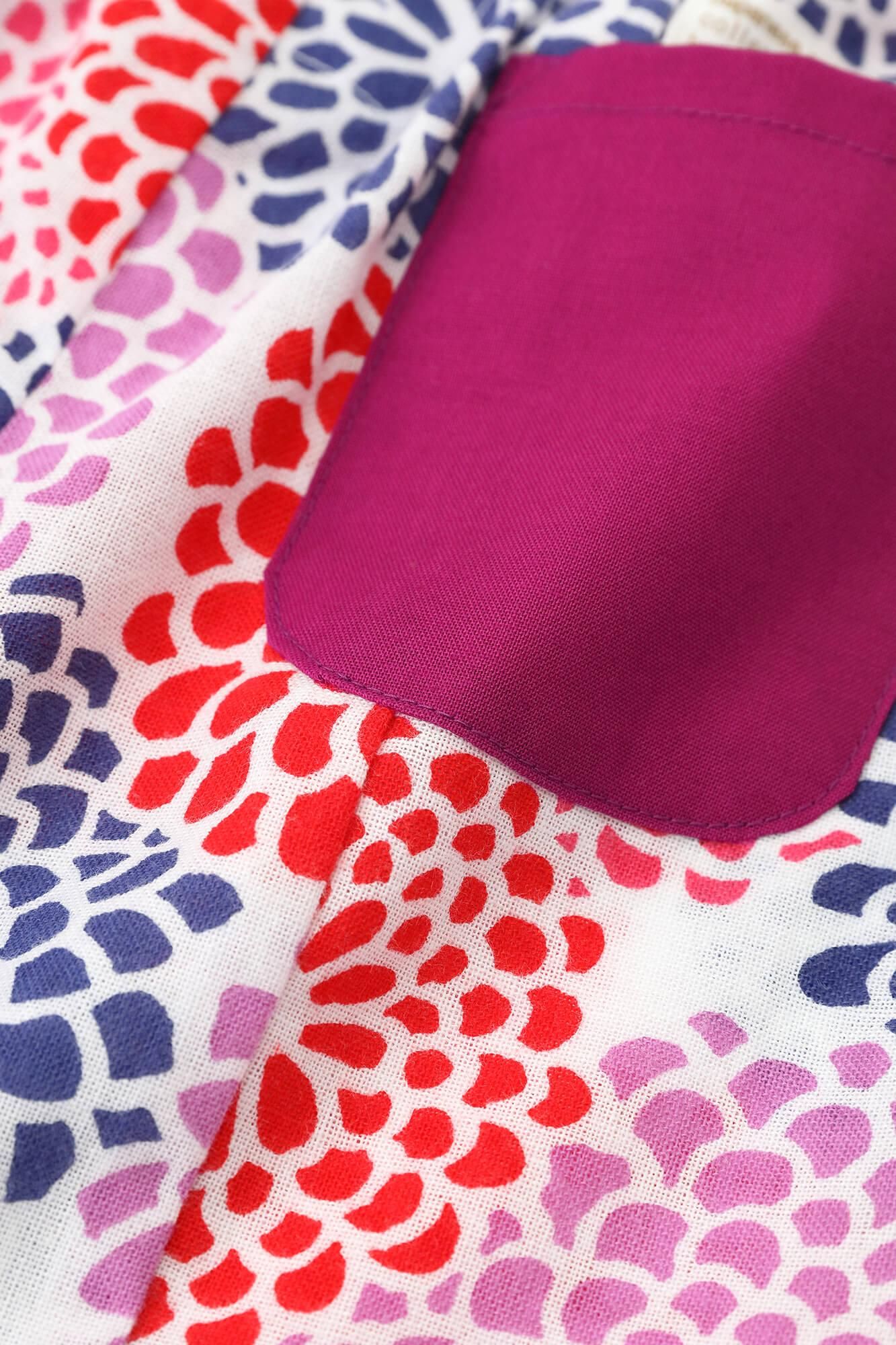 ●伊勢木棉短褲／全菊 白色