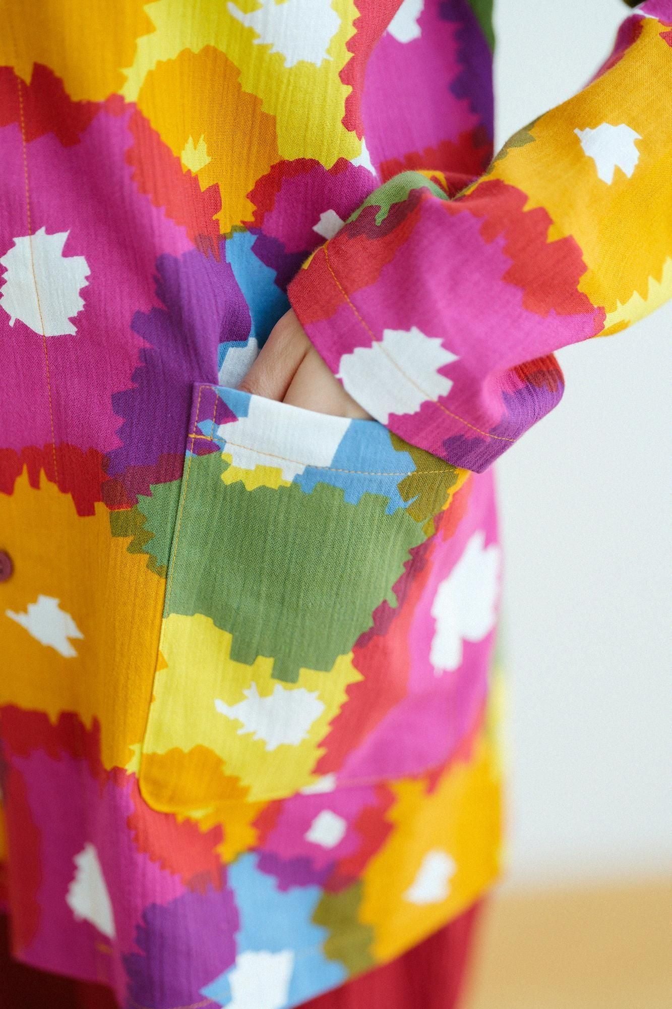 takashima chiku 20/20纺织睡衣/开花x胭脂