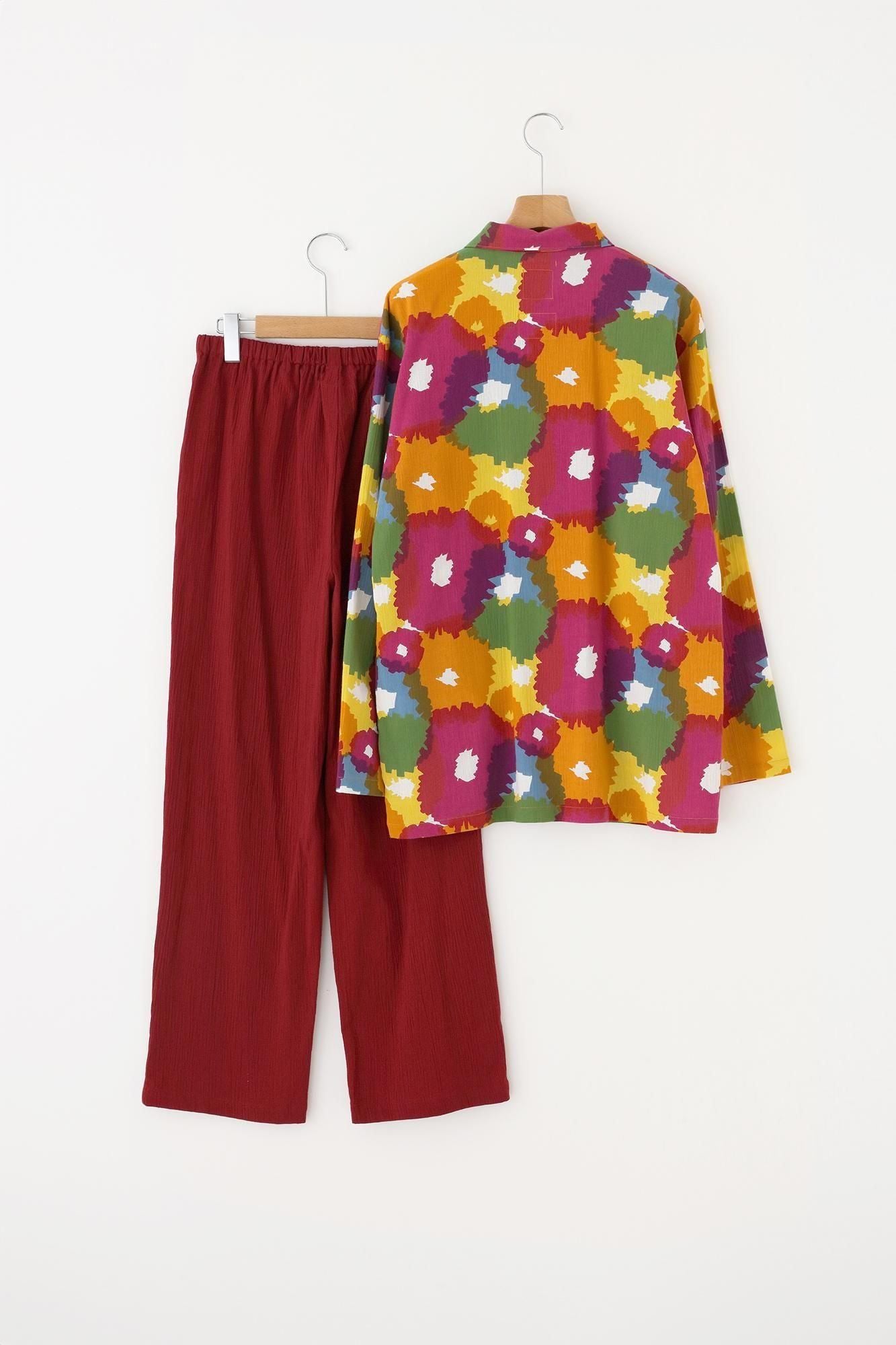 takashima chiku 20/20纺织睡衣/开花x胭脂