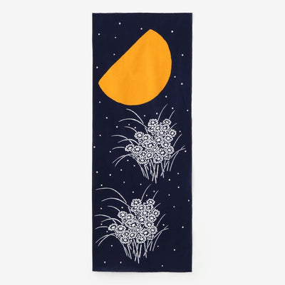 ISE Cotton Textile Tenugui / Automn Night (Akinoyoru)