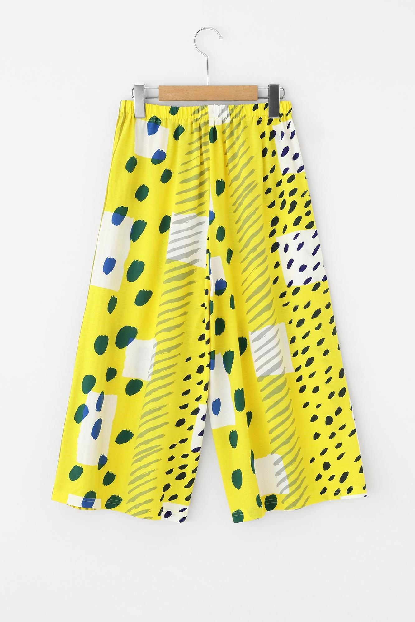 [온라인 전용]SOU・SOU×와코루 칸 히로나리 몸뻬  종아리길이／골목 레몬 컬러