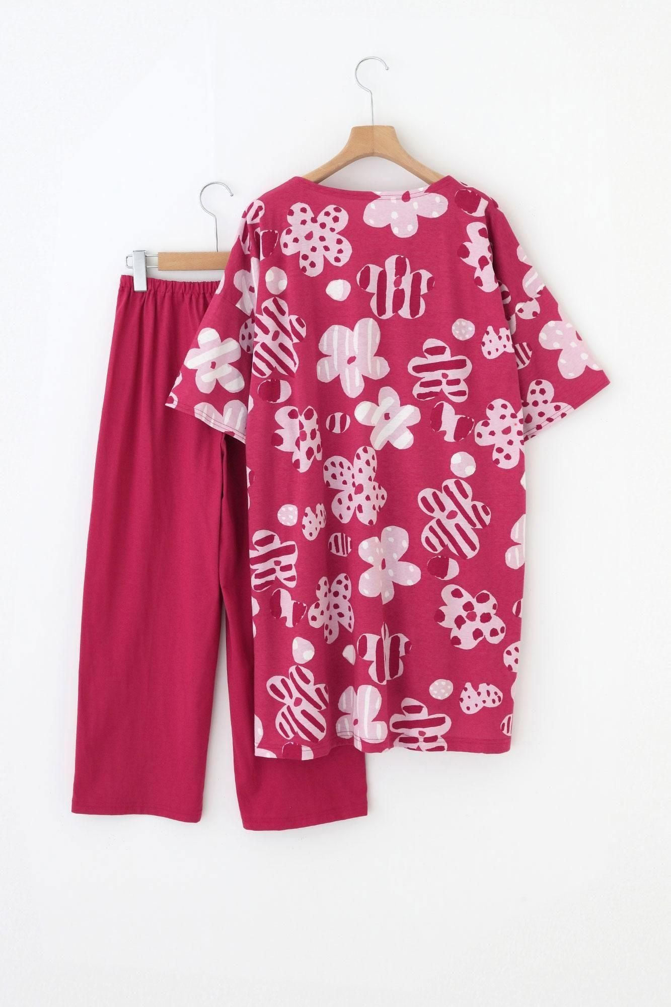 【未使用】SOU•SOU〈ソウソウ〉小袖寛衣（こそでかんい）南天と余白　M黒 net限定】SOU・SOU×ワコール 寛貫頭衣（かんかんとうい） 短丈