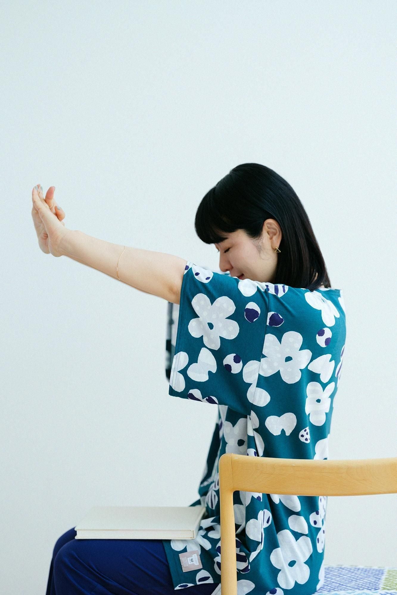 【官網限定】SOU・SOU×華歌爾寬貫頭衣下裝 /綻放灰藍色