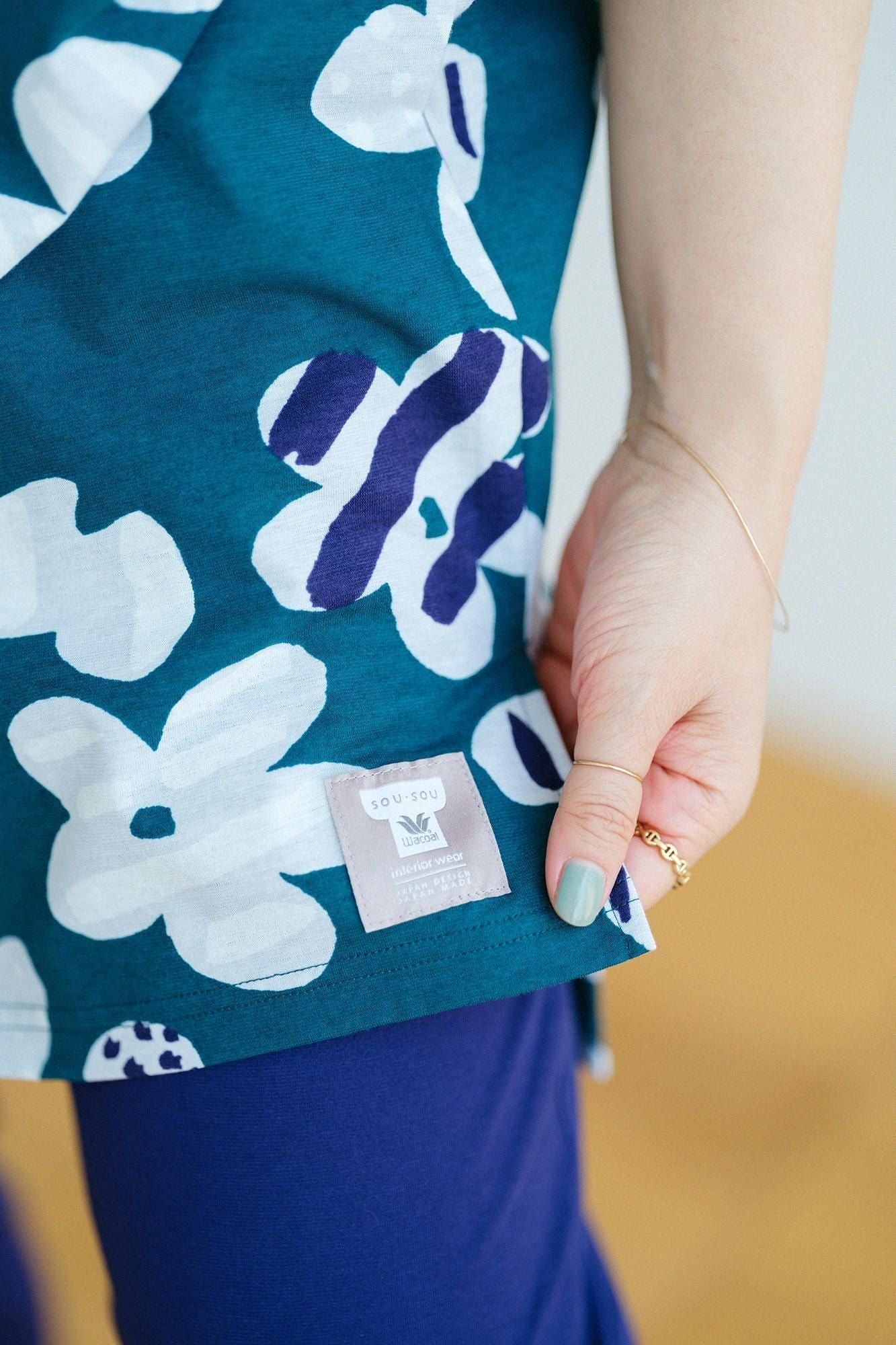 【官網限定】SOU・SOU×華歌爾寬貫頭衣下裝 /綻放灰藍色