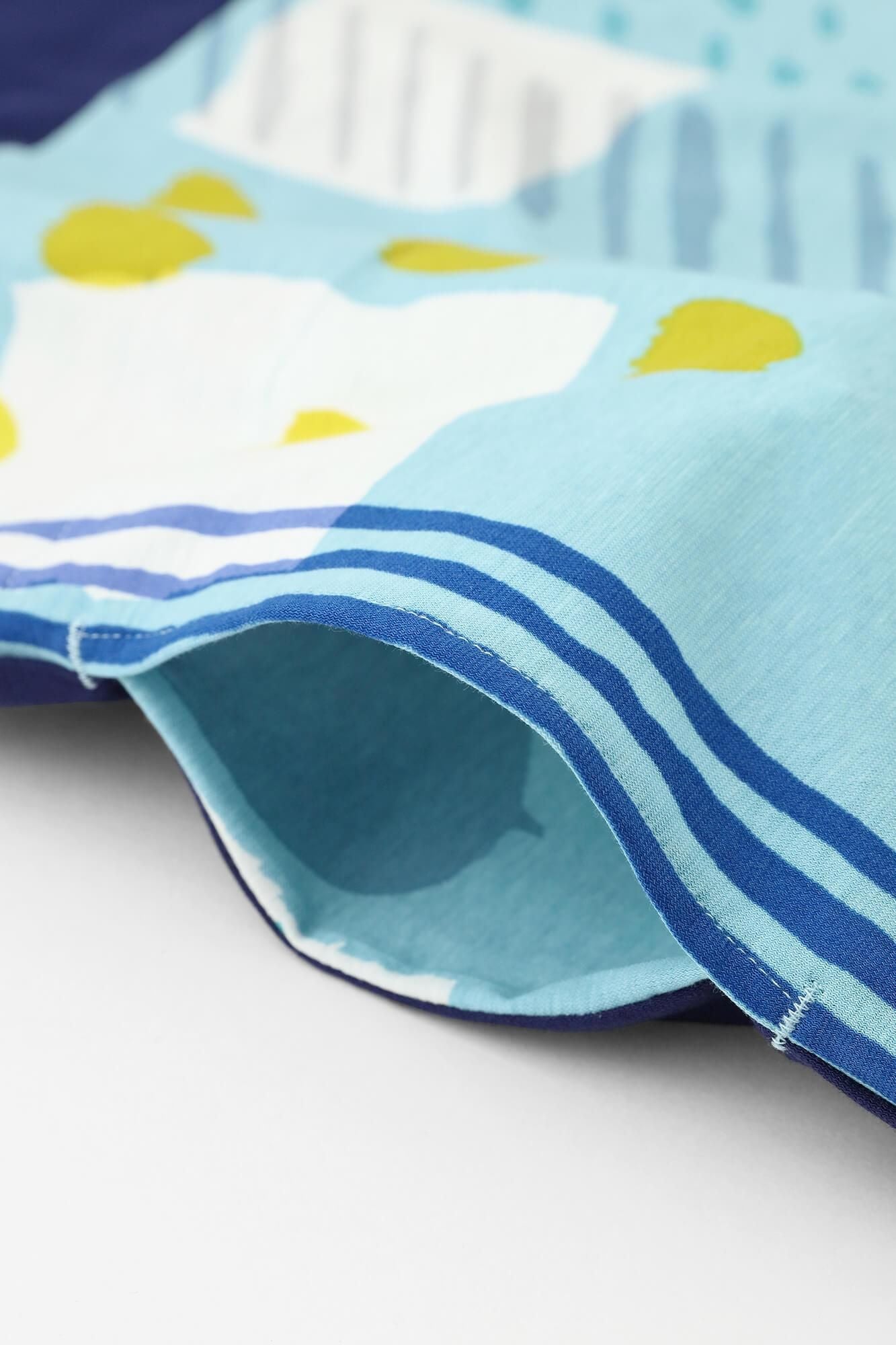 [仅在线]SOU・SOU×Wacoal Genrectangular Clothing（Kanchou Hokei）组/Nakone Blue（Nakon）×Roji（Roji）Mizuhanada