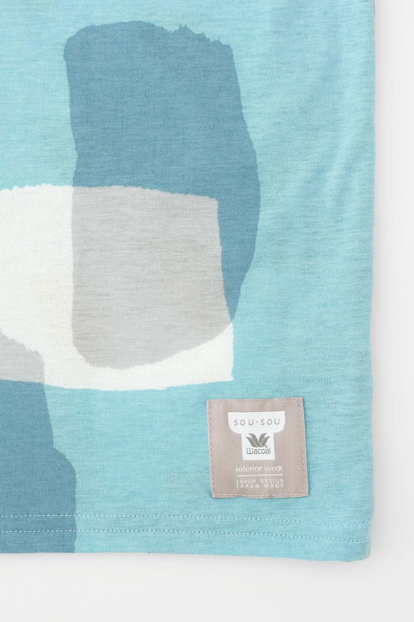 [仅在线]SOU・SOU×Wacoal Genrectangular Clothing（Kanchou Hokei）组/Nakone Blue（Nakon）×Roji（Roji）Mizuhanada