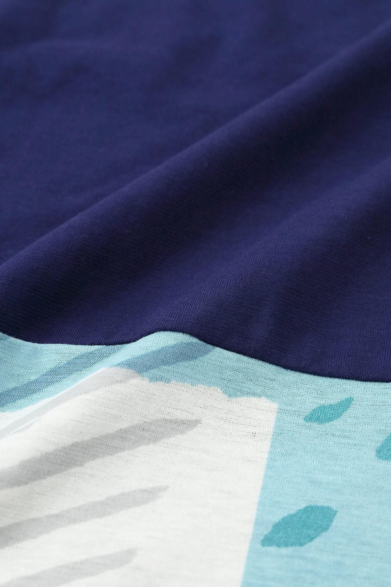 [仅在线]SOU・SOU×Wacoal Genrectangular Clothing（Kanchou Hokei）组/Nakone Blue（Nakon）×Roji（Roji）Mizuhanada