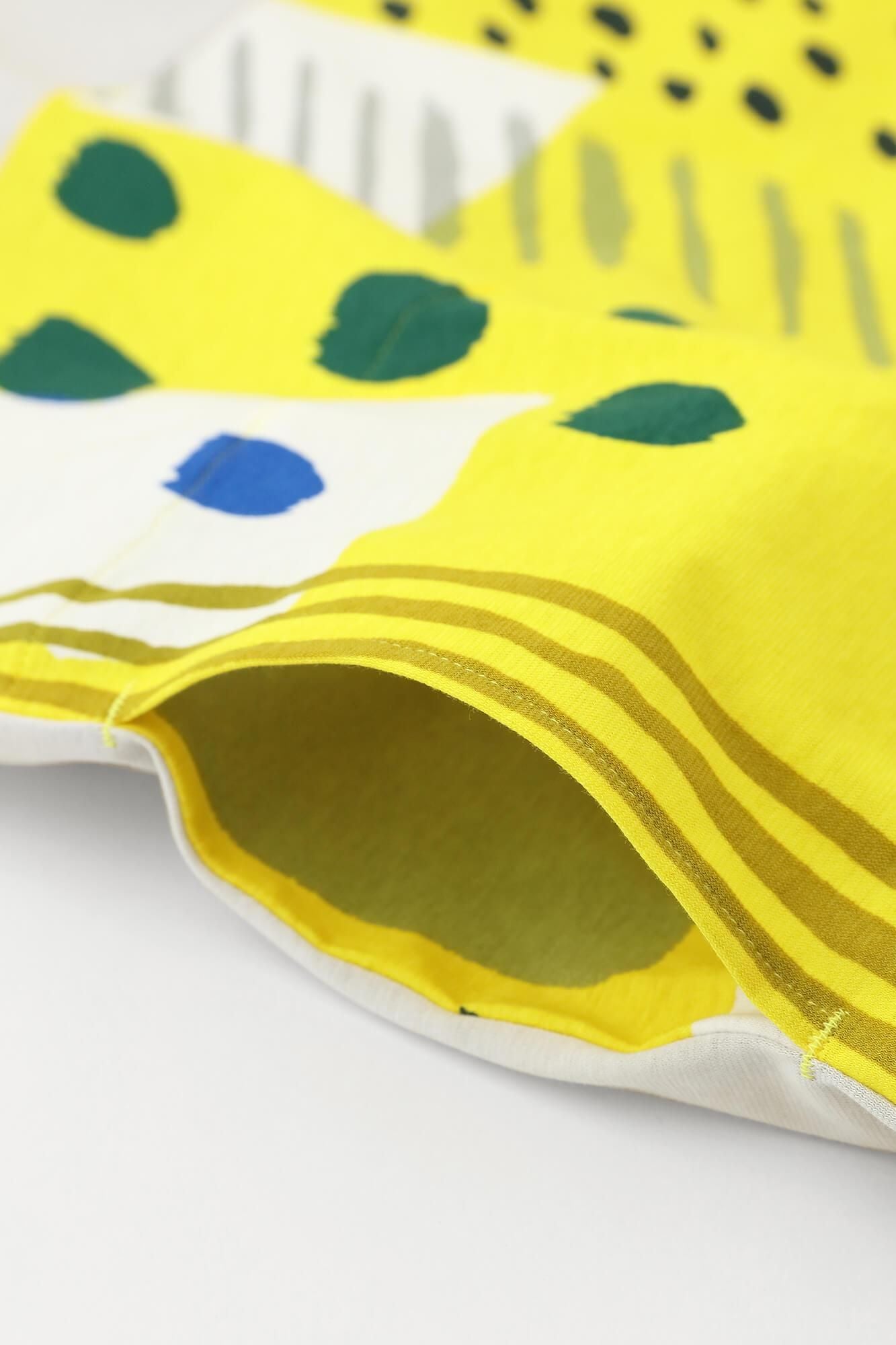 [nur Netto]SOU・SOU× Wacoal Breite rechteckige Kleidung (Kumi) / Weiße Maus (Shiranezu) × Roji (Roji) Zitronenfarbe (Zitronenfarbe)