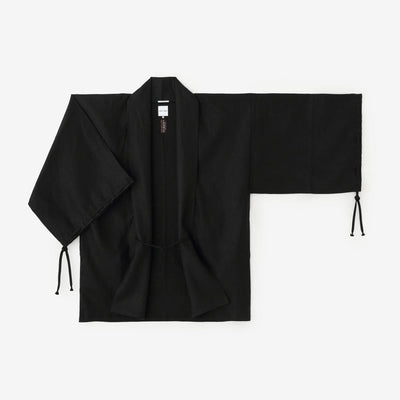 麻 宮中袖（きゅうちゅうそで） 短衣（たんい） 単（ひとえ）／濡羽色（ぬればいろ）