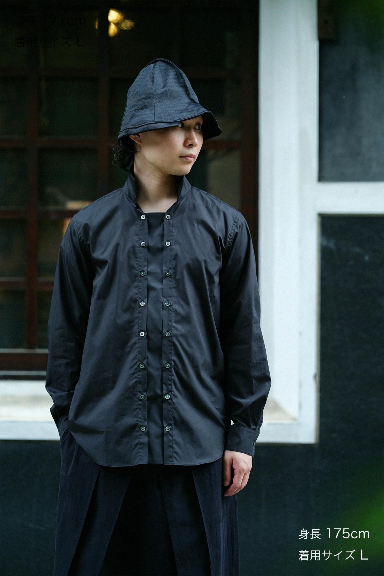 200 Count 2-ply Broadcloth Jin Shirt / Black