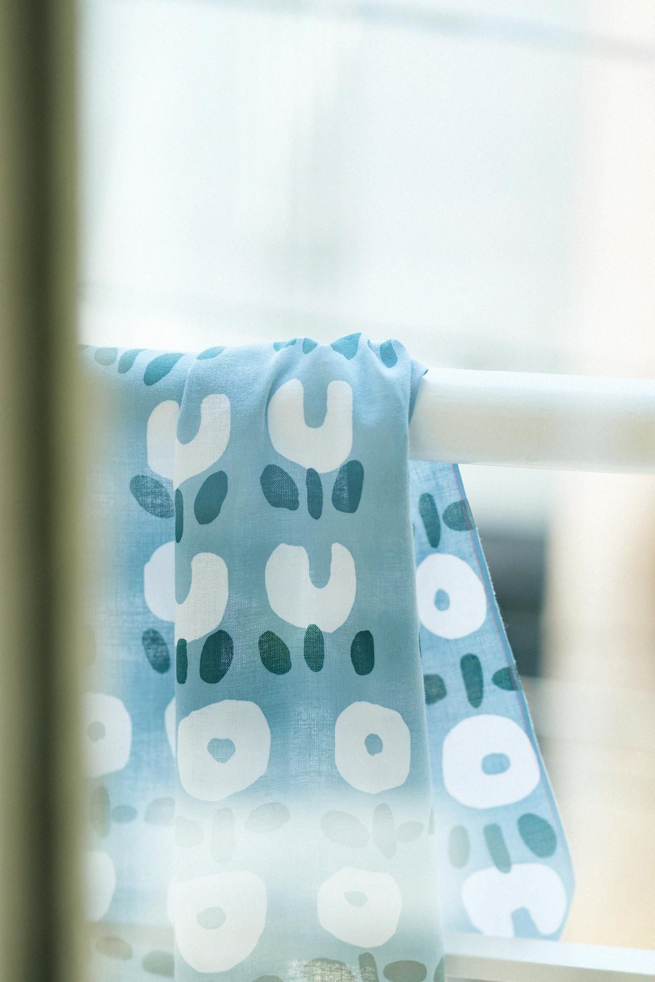 伊勢木綿 textile手ぬぐい／咲いた咲いた