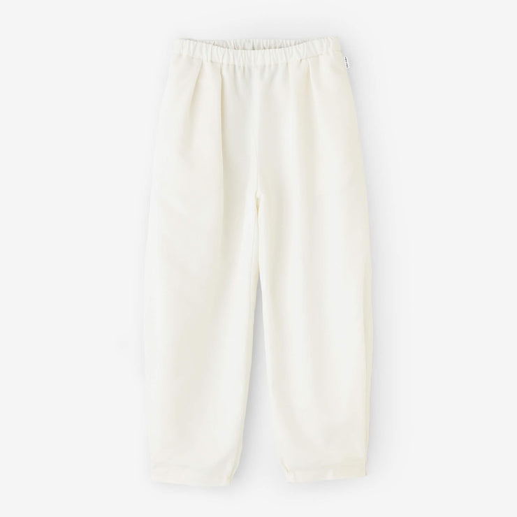 Cotton-linen Blend Twill Weave Nino Pleated Monpe Pants Bud / White