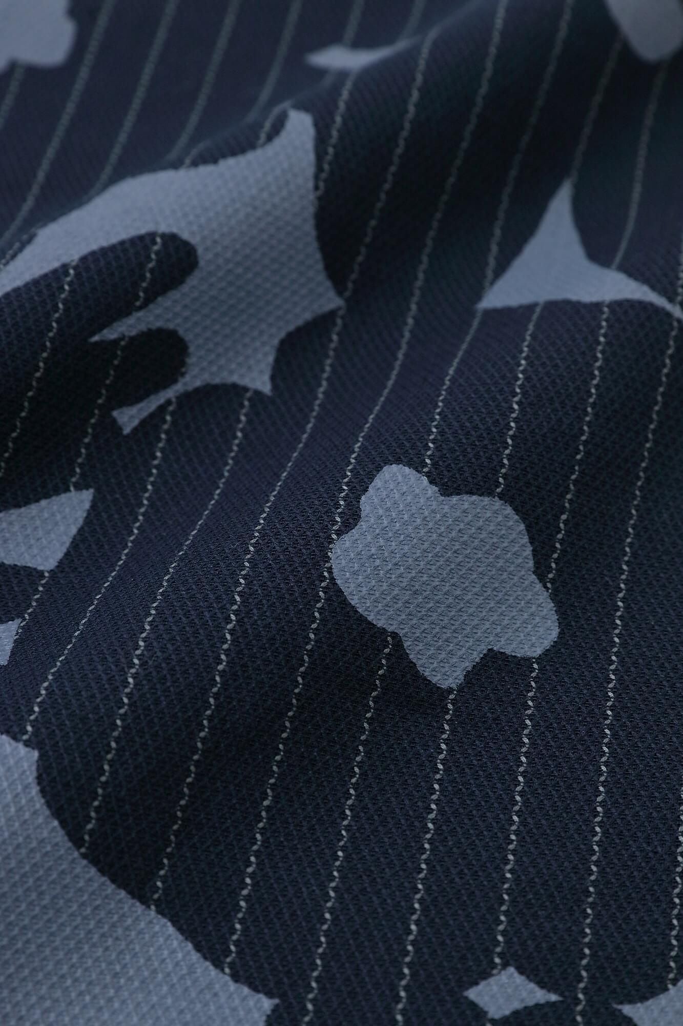 綿麻 草衣（そうい） 上（うえ）／おおらか 濃紺間道（のうこん