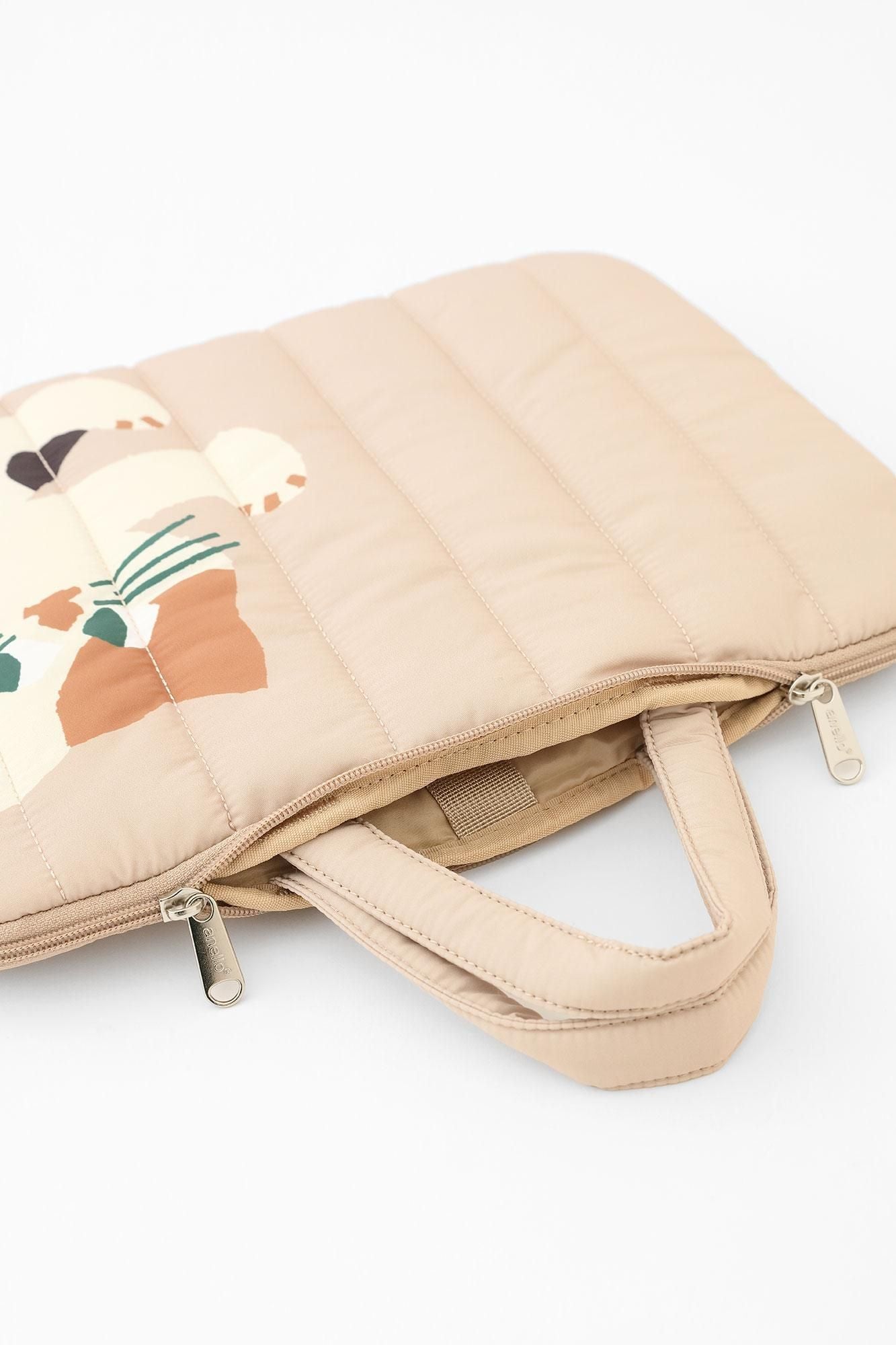 SOU・SOU×誠品書店 PCポーチ／三毛猫 ベージュ