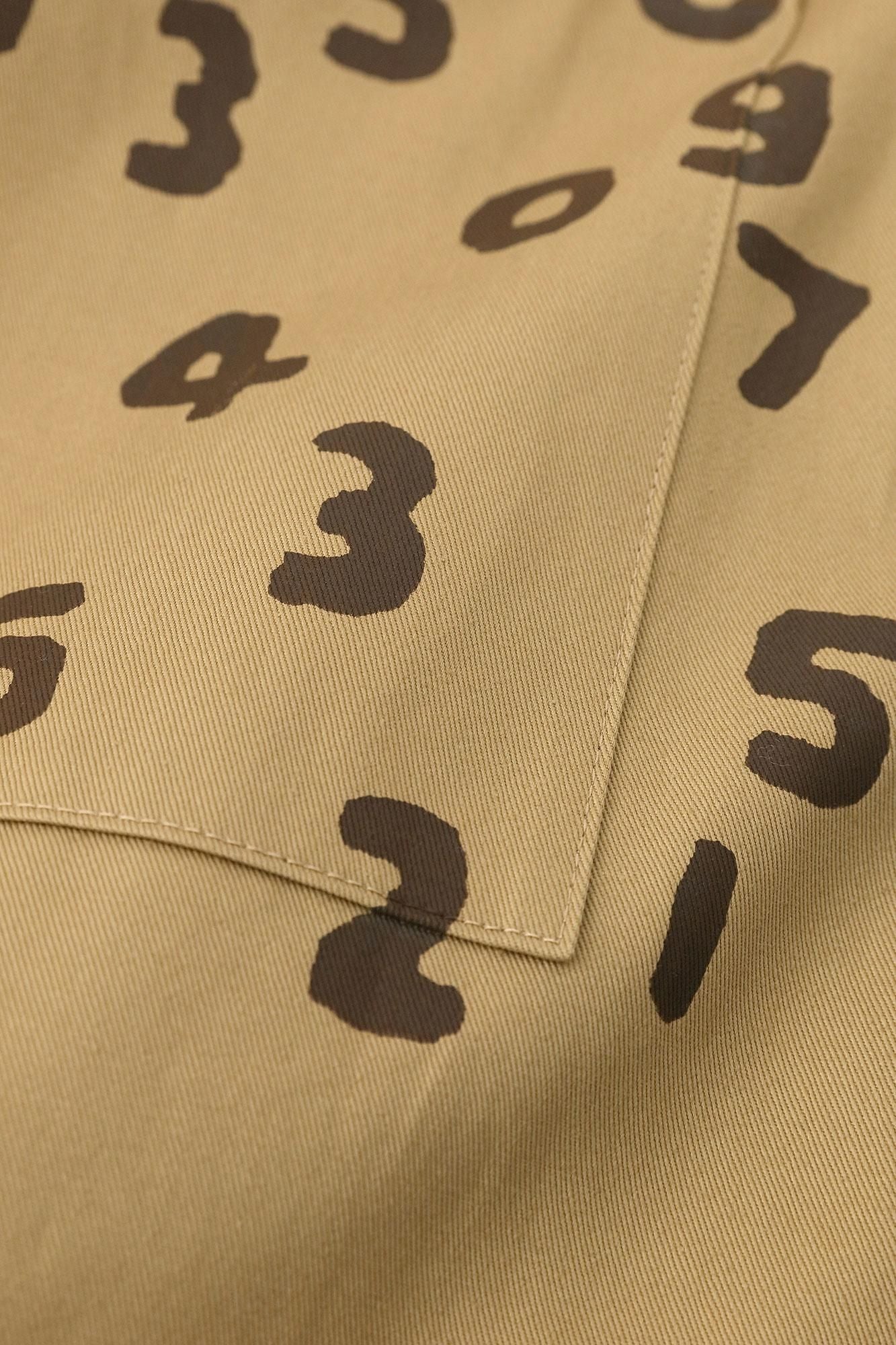 【online한정】고밀도치노 클로스 와이드 팬츠／베이지