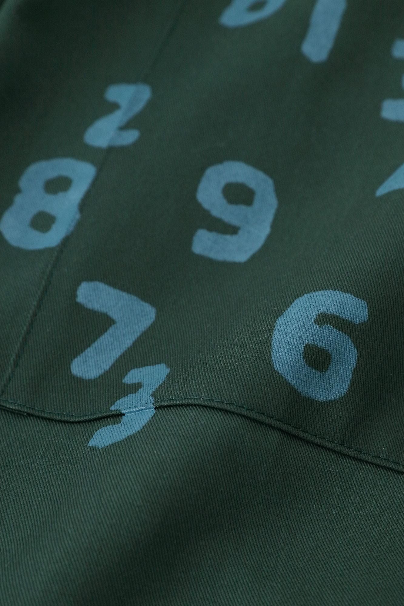 高密度卡其布闊腿褲／柚葉綠色