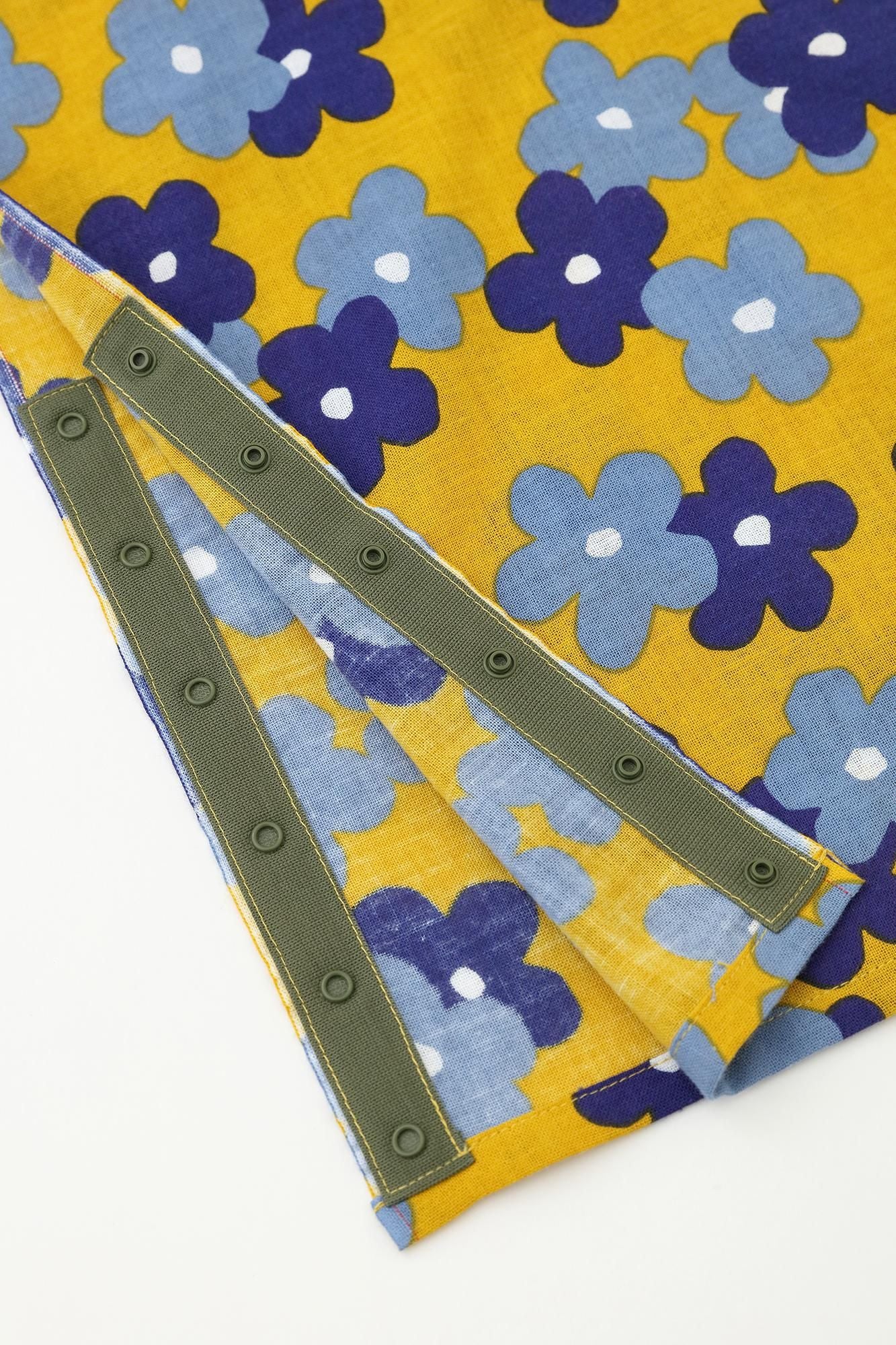 ●伊勢木棉方形上衣/疊花 小