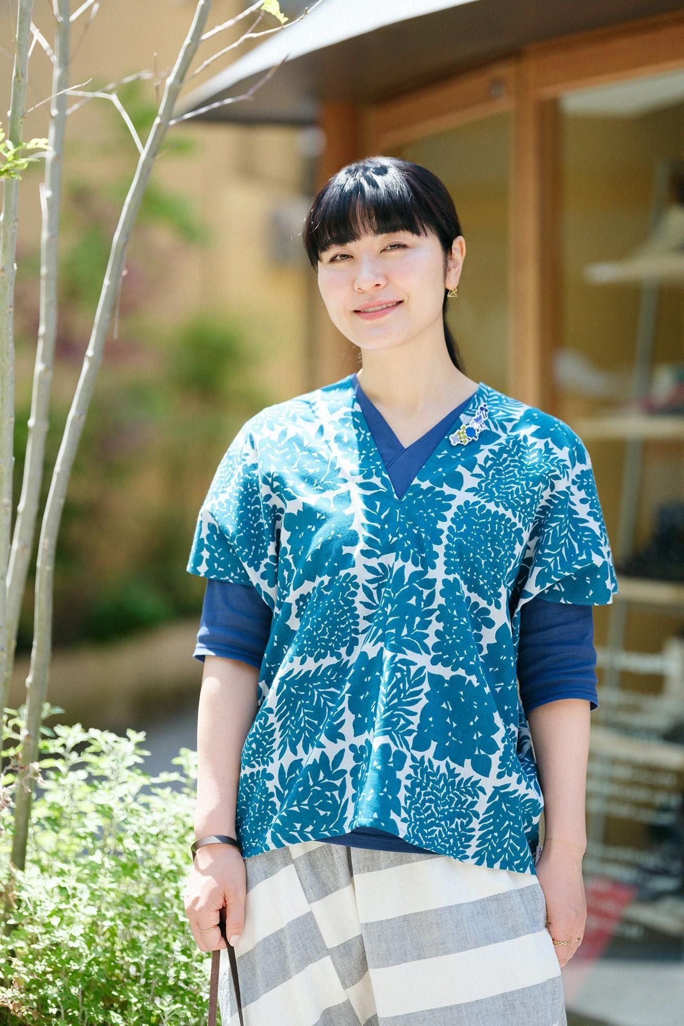 伊勢木棉 文 方形上衣 拼接／花市松