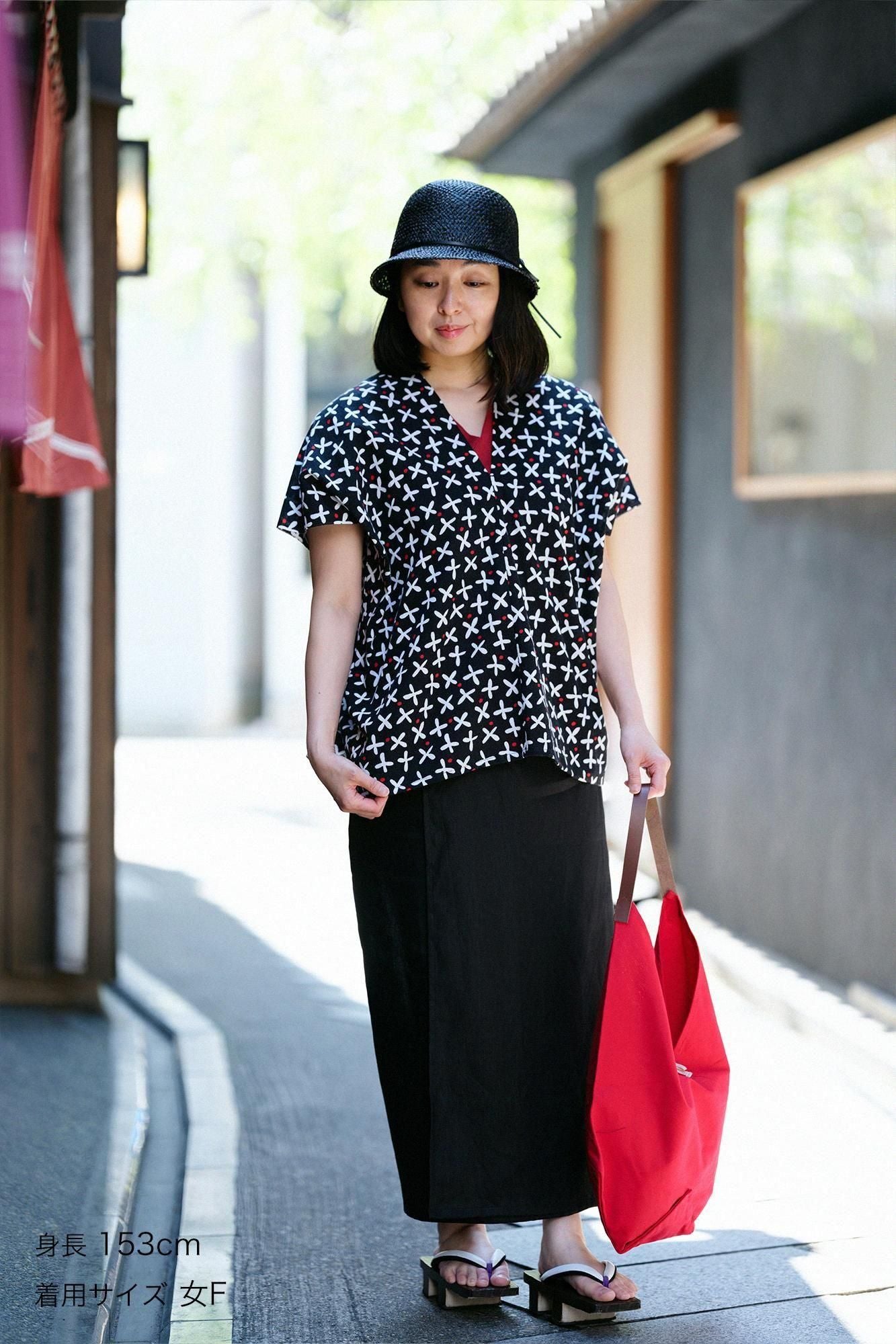 ISE棉文文字（BUN）方形衣服（2件） / Suzushiro草，湿羽毛（Nutar）