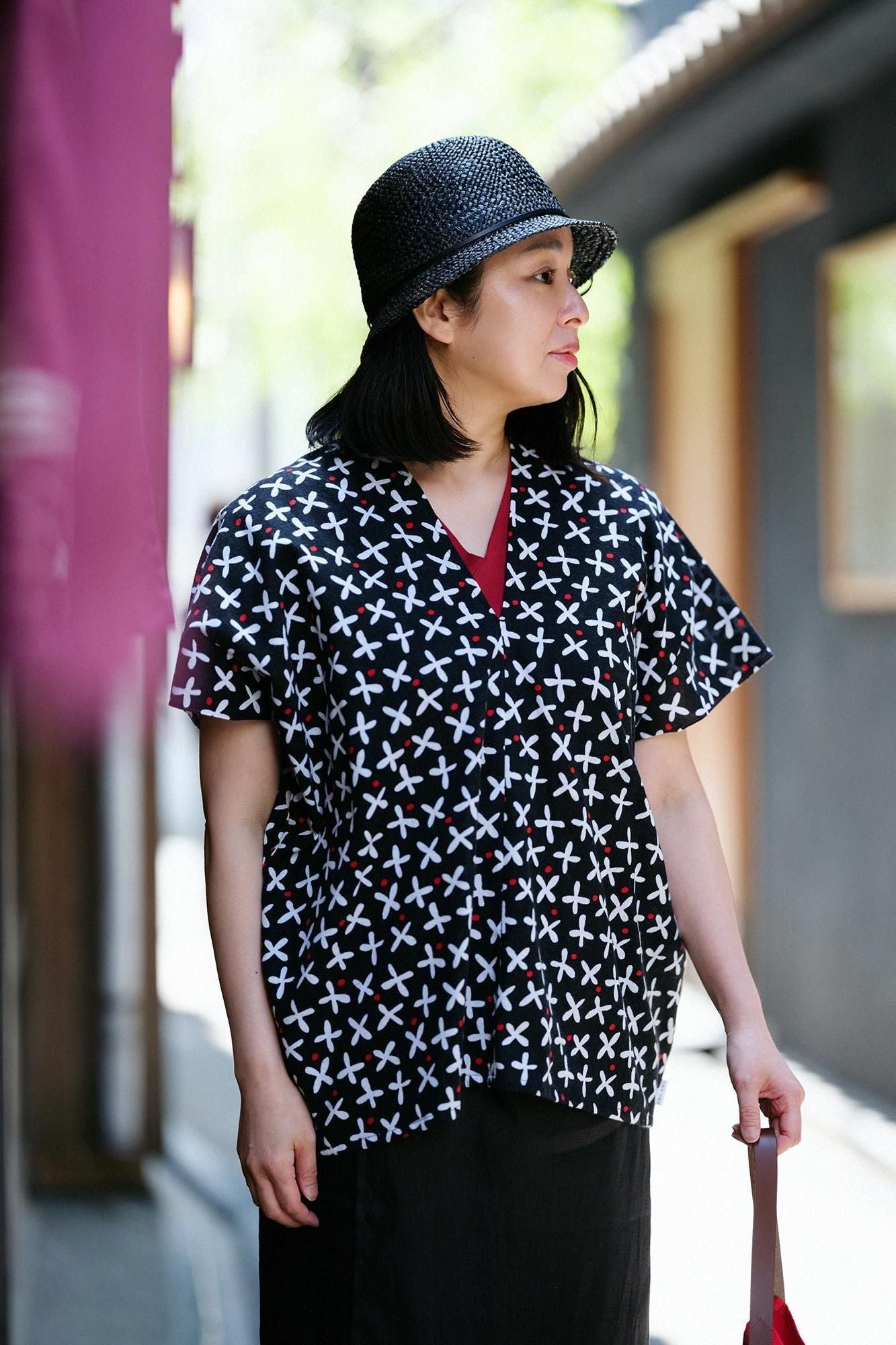 ISE棉文文字（BUN）方形衣服（2件） / Suzushiro草，湿羽毛（Nutar）