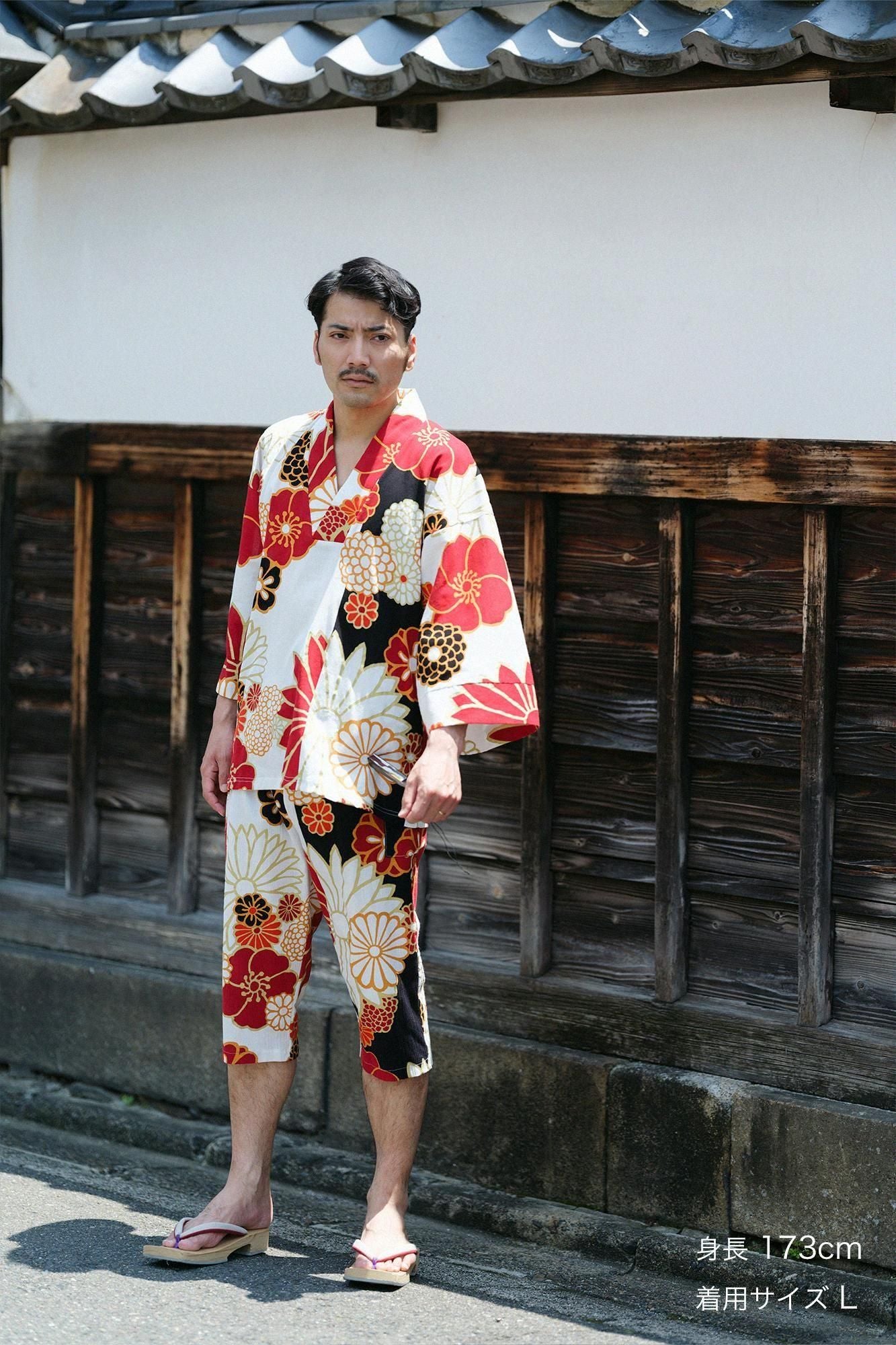 高島縮棉 20/20細腿褲/金襴緞子