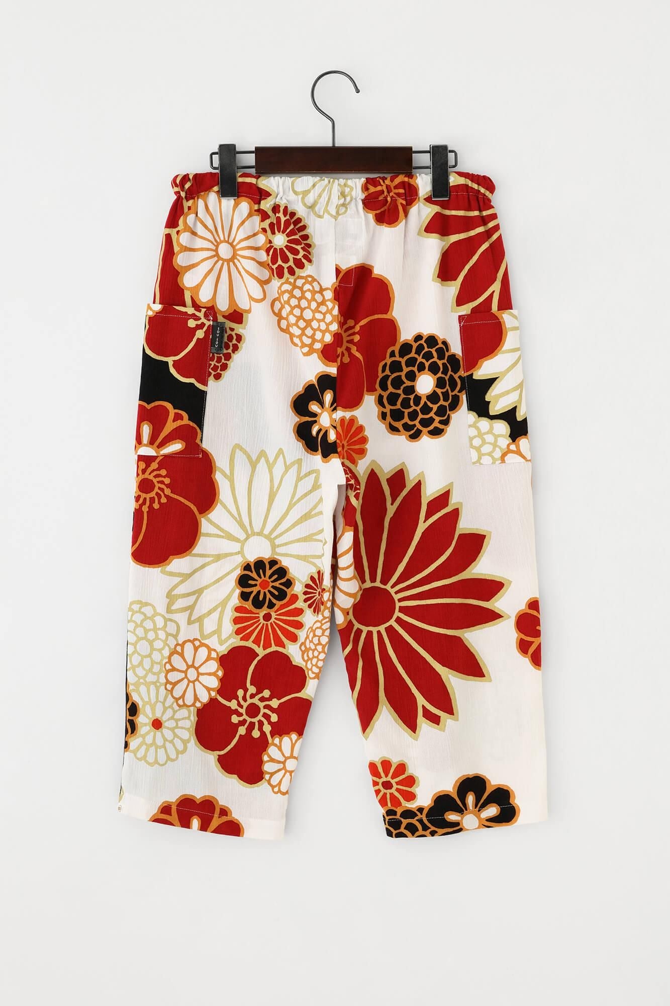 高島縮棉 20/20細腿褲/金襴緞子